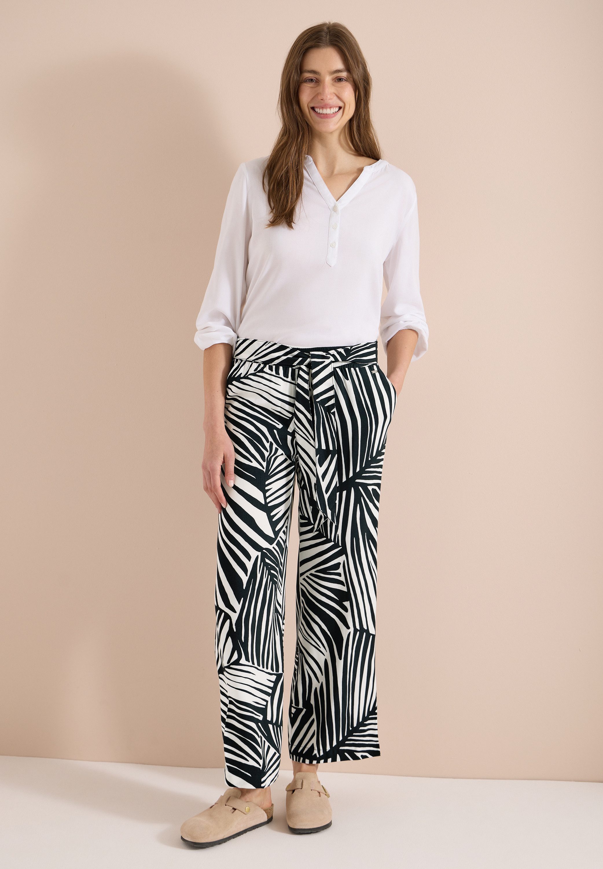 CECIL Stoffhose High Waist