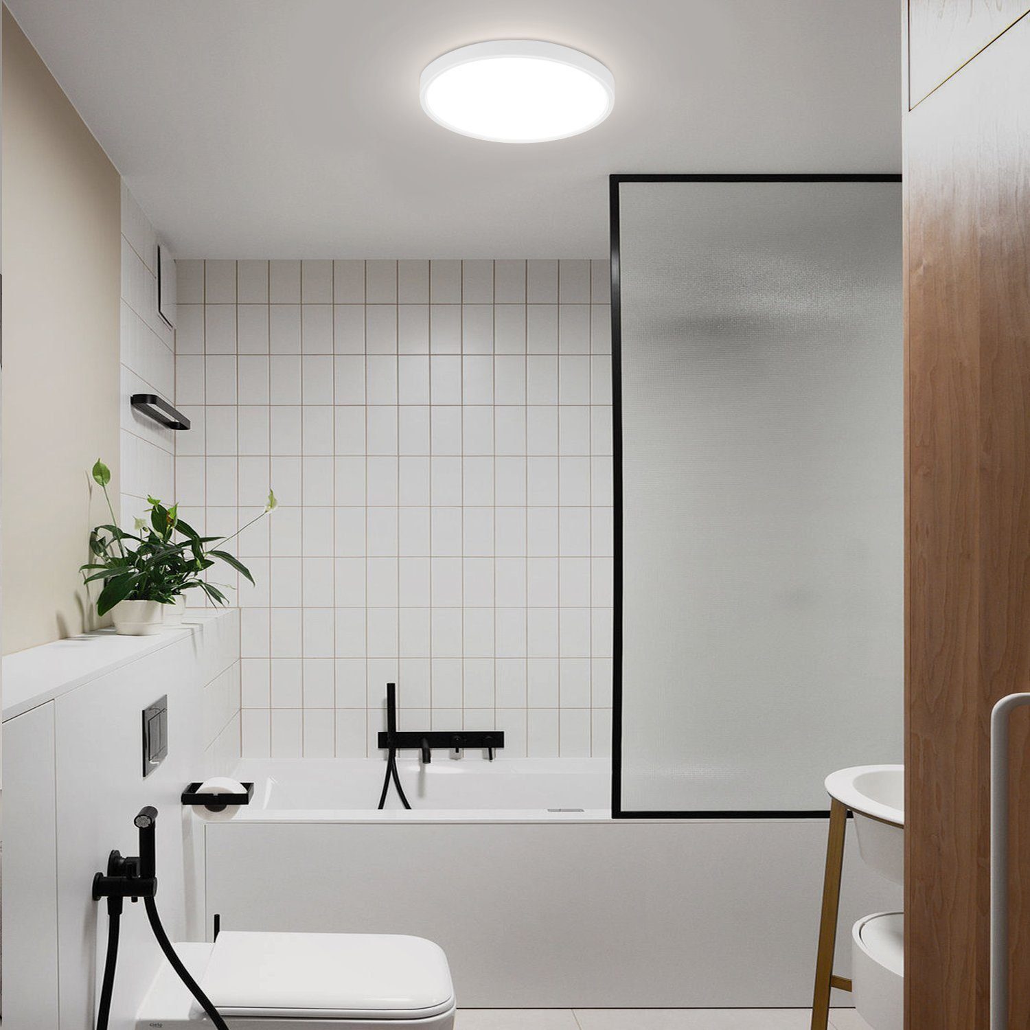 ZMH LED Deckenleuchte Wohnzimmer Ø23cm Deckenlampe günstig online kaufen