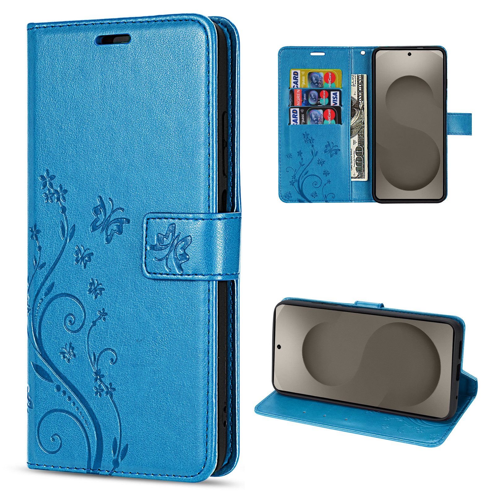 betterfon Handyhülle für Samsung Galaxy S26 Hülle Wallet Case Kartenfächern, Hergestellt aus PU-Leder & weichem TPU