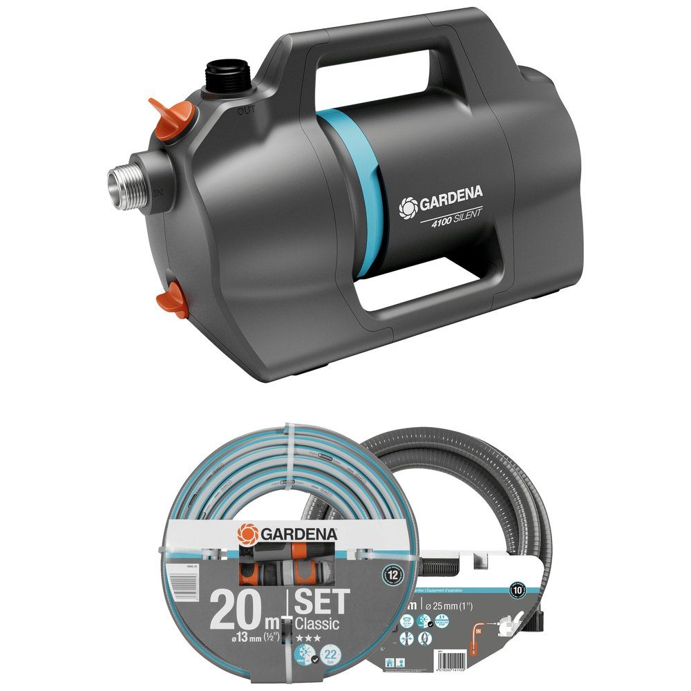 GARDENA Gartenpumpe GARDENA 4200 Silent Gartenpumpen-Set günstig online kaufen