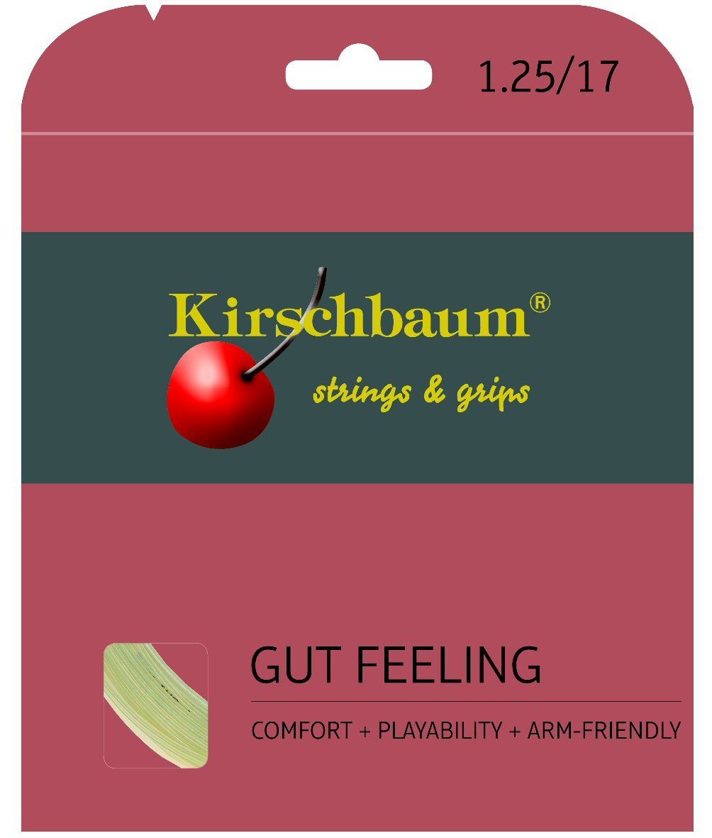 Kirschbaum Tennissaite Gut Feeling (Armschonung+Touch) natur 12m Set, Saitendicke: 1.30
