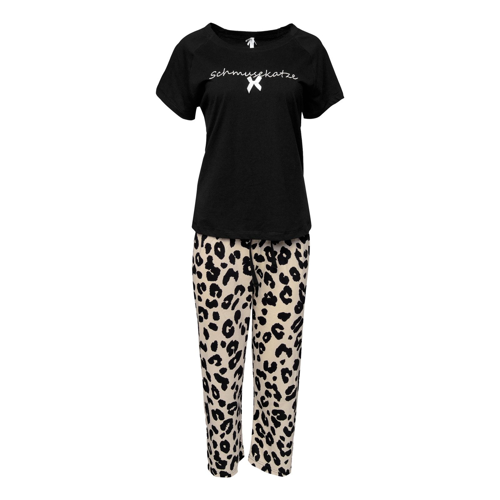 Louis & Louisa Capri-Pyjama Capri "Schmusekatze" günstig online kaufen