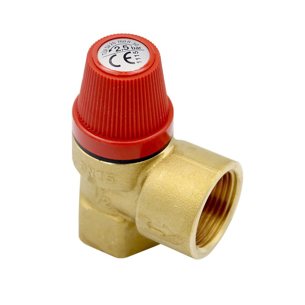 Caleffi Thermostatventil Membran Sicherheitsventil 1/2" x 3/4" 2.5 bar Überdruckventil Heizung