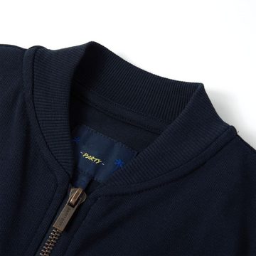 vidaXL Sweatshirt Kinder-Sweatshirt mit Reißverschluss Marineblau 128