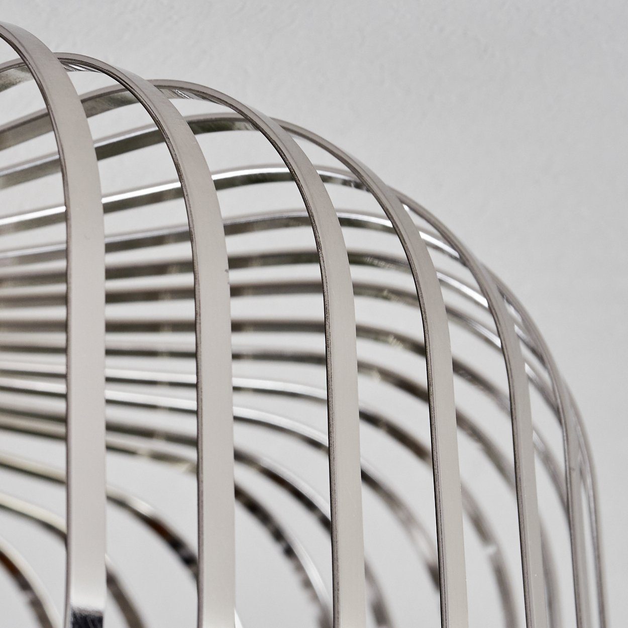 hofstein Deckenleuchte moderne Deckenlampe aus Metall in Silberfarben, ohne Leuchtmittel, Deckenleuchte Lichteffekt, Ø40cm, 1x E27, ohne Leuchtmittel