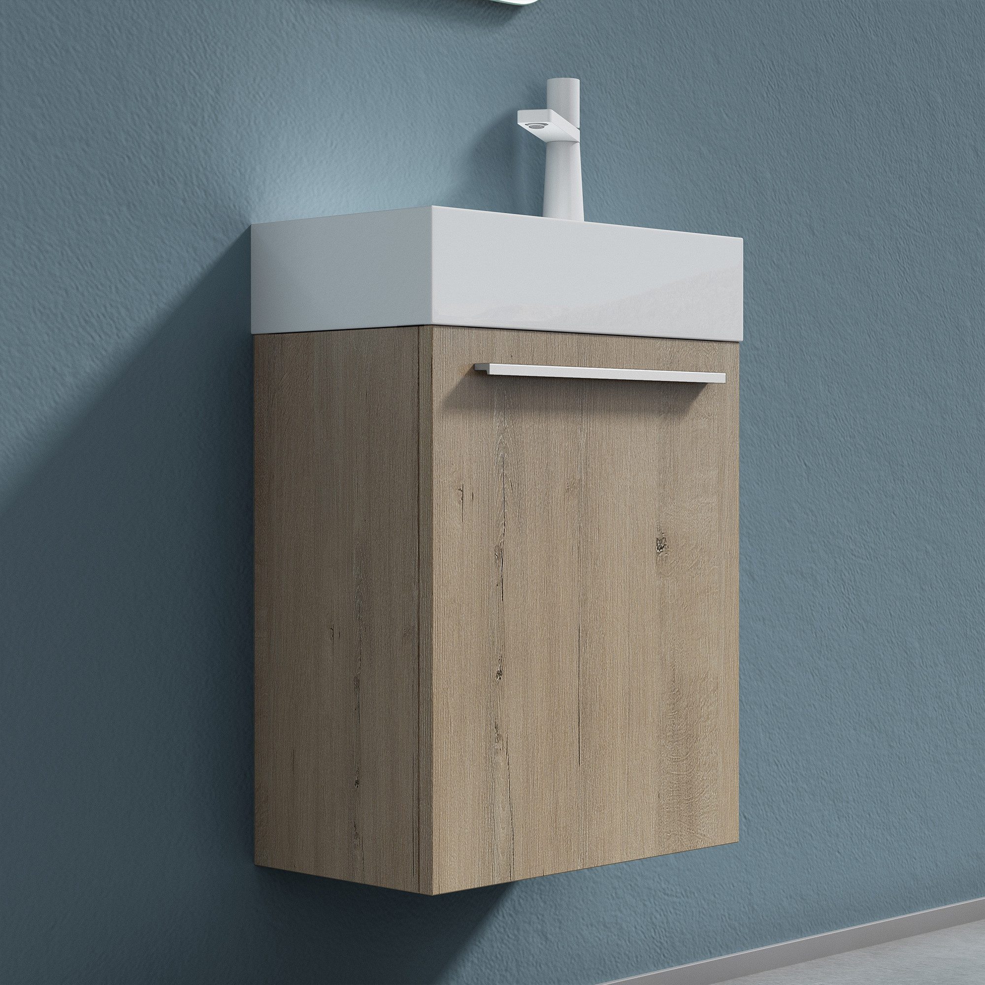 doporro Badezimmer-Set Badmöbel-Set Gäste WC Waschbecken Waschtisch mit Unt günstig online kaufen