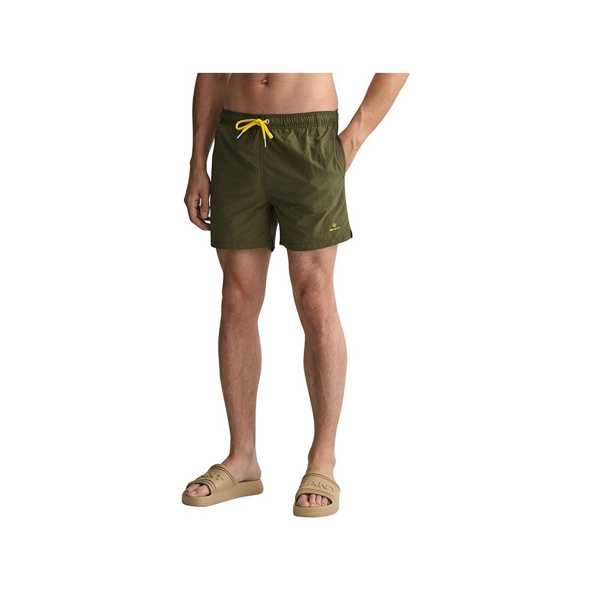 Gant Shorts grün regular (1-tlg) (Racing Green) Grün