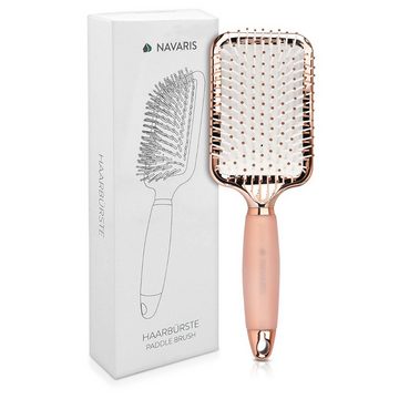 Navaris Haarbürste Paddle Brush mit Gel Griff - für kurze & lange Haare, 1-tlg.