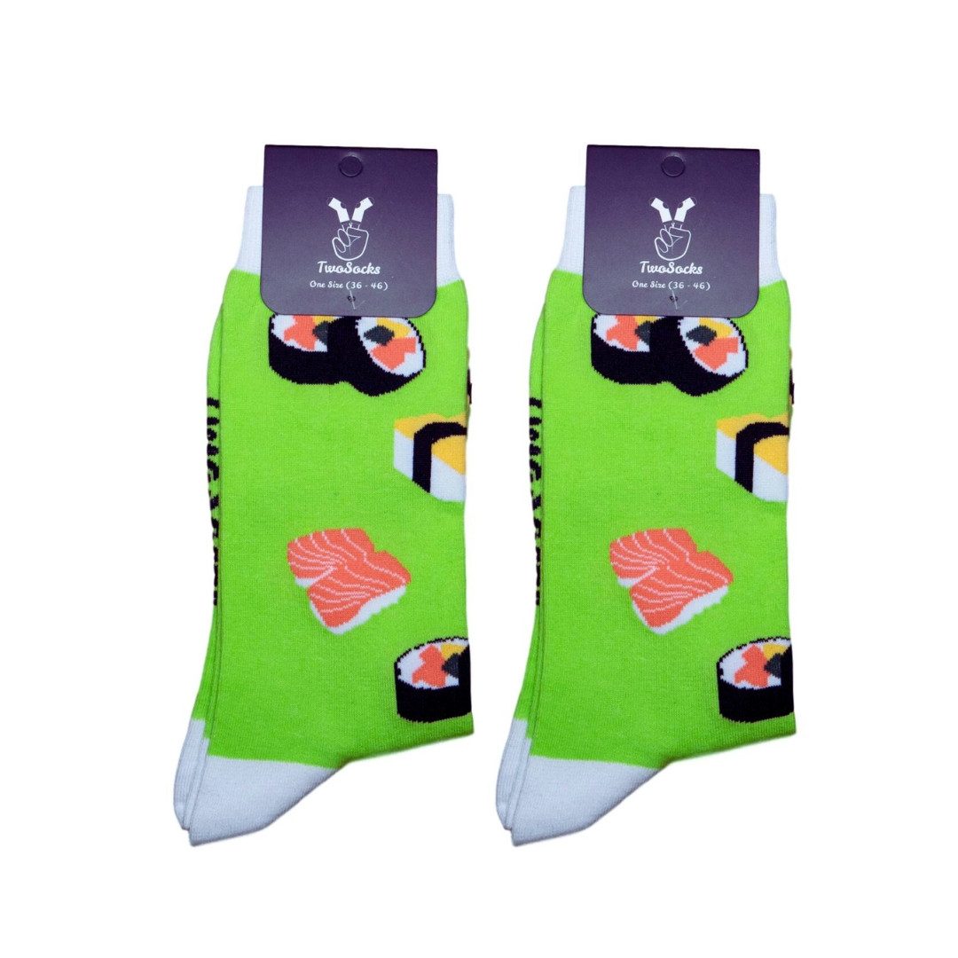 TwoSocks Freizeitsocken Sushi Socken lustige Socken Herren & Damen, Einheitsgröße (2-Paar)