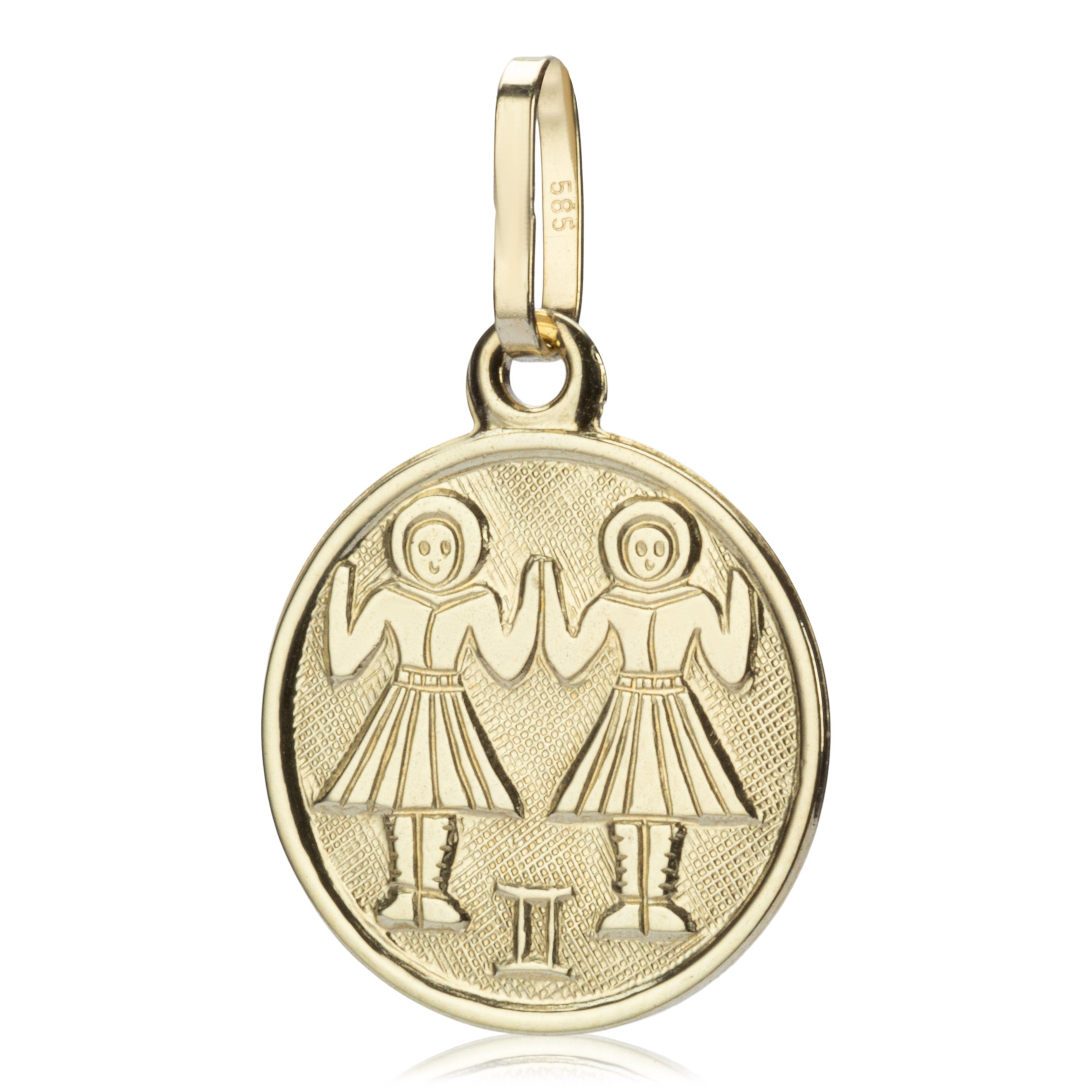 NKlaus Sternzeichenanhänger Zwillinge Sternzeichen 585 Gelbgold günstig online kaufen