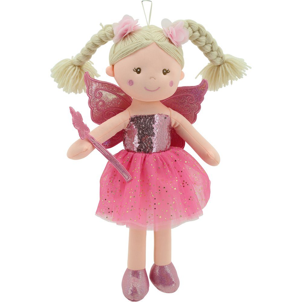 Sweety-Toys Stoffpuppe Sweety Toys 11803 Stoffpuppe Fee Plüschtier Prinzessin 45 cm pink