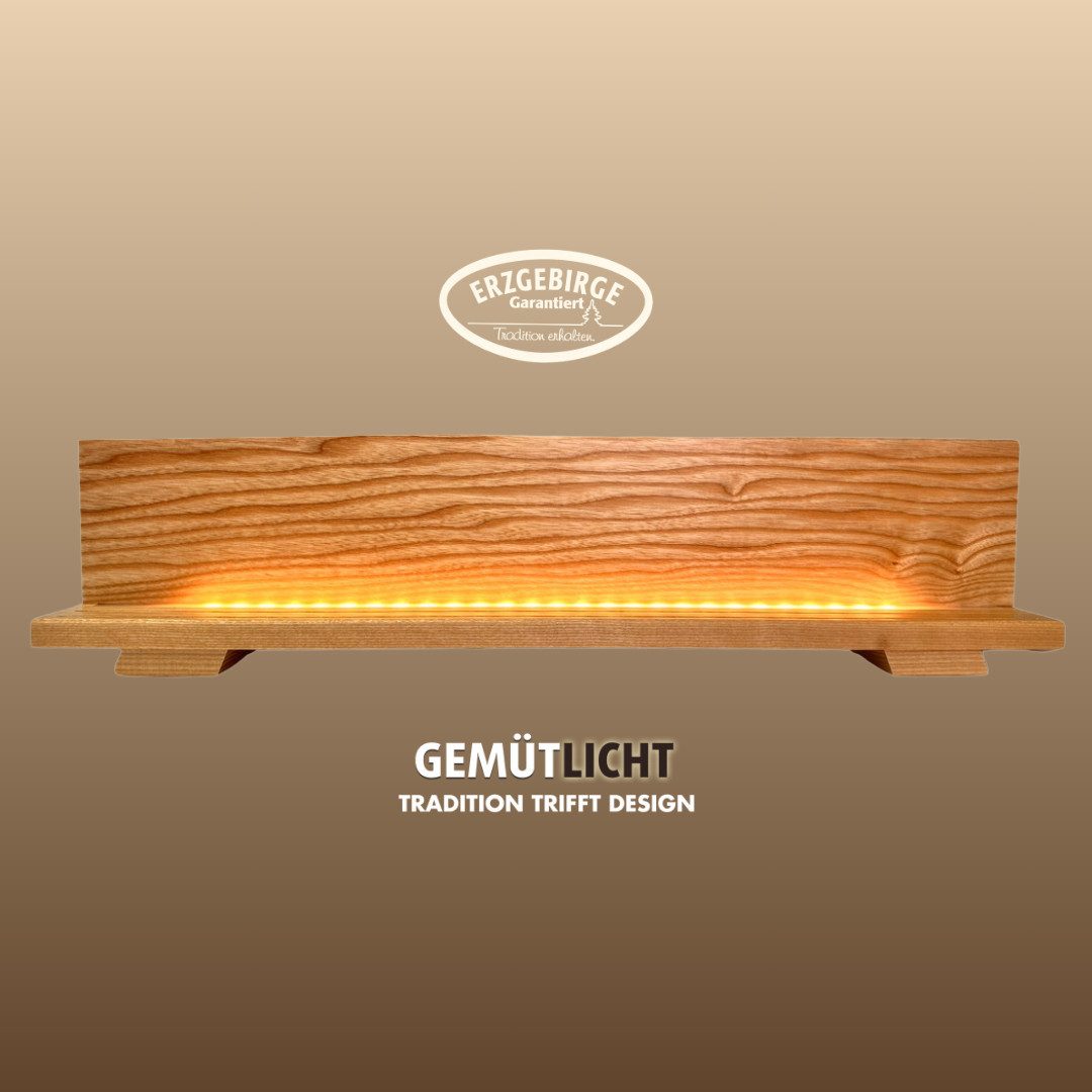 Weigla LED Dekolicht Dekosockel aus lackiertem Eschenholz, BxHxT: 60x14,4x7 günstig online kaufen