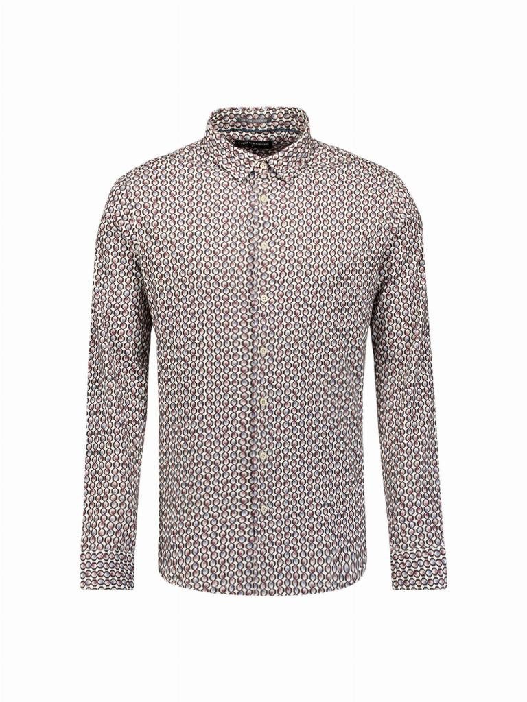 NO EXCESS Langarmhemd Shirt Jersey Allover Printed