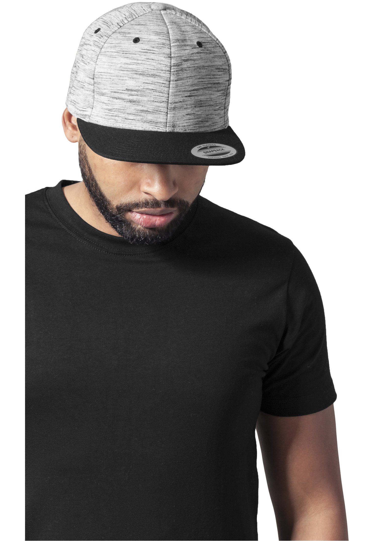 Snapback Melange Crown Stripes Crown Flexfit Flex Melange Cap blk/gry 6089SC Snapback Stripes