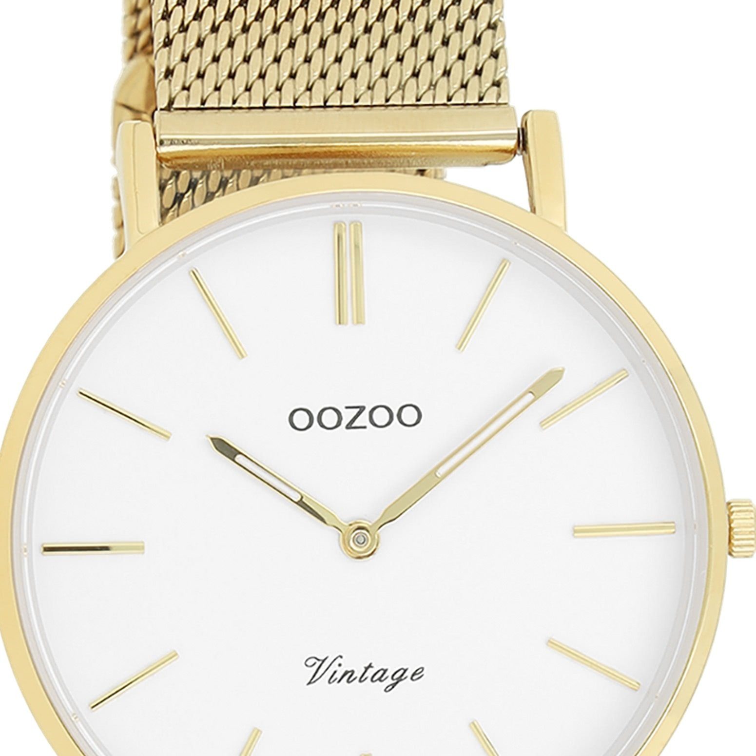 Series, OOZOO (ca. Unisex-Uhr Edelstahlarmband, Armbanduhr Fashion-Style Vintage Quarzuhr mittel Damen Oozoo 36mm) rund,
