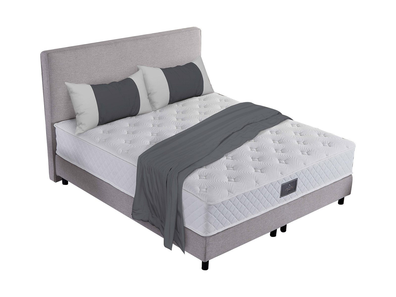 V6 Boxspringbett Modell 208 mit Taschenfederkernmatratze günstig online kaufen