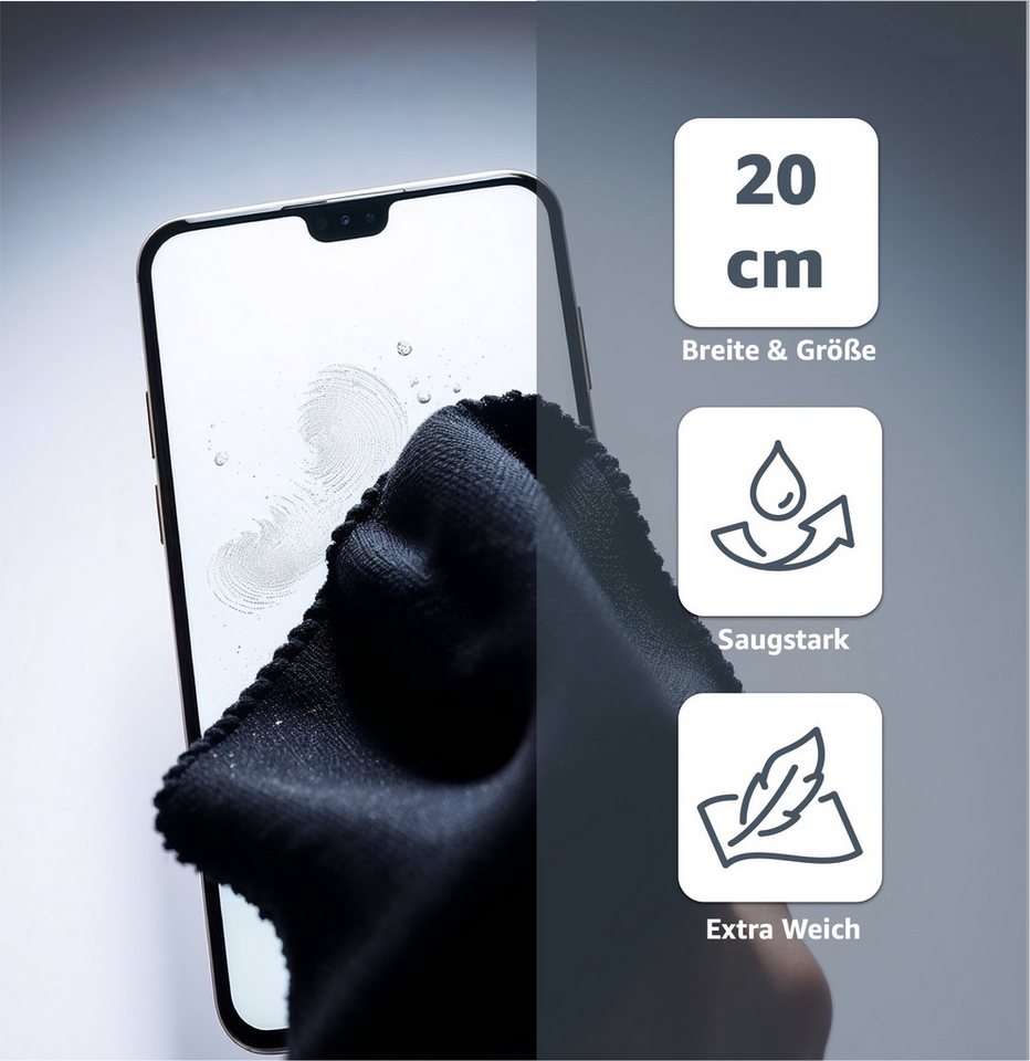 Thumbnail - Everhomely® 20x Mikrofaser Brillenputztuch Brillen Reinigungstücher Brillenetui Reinigungstuch (20er Set, 20-tlg., 20 St...