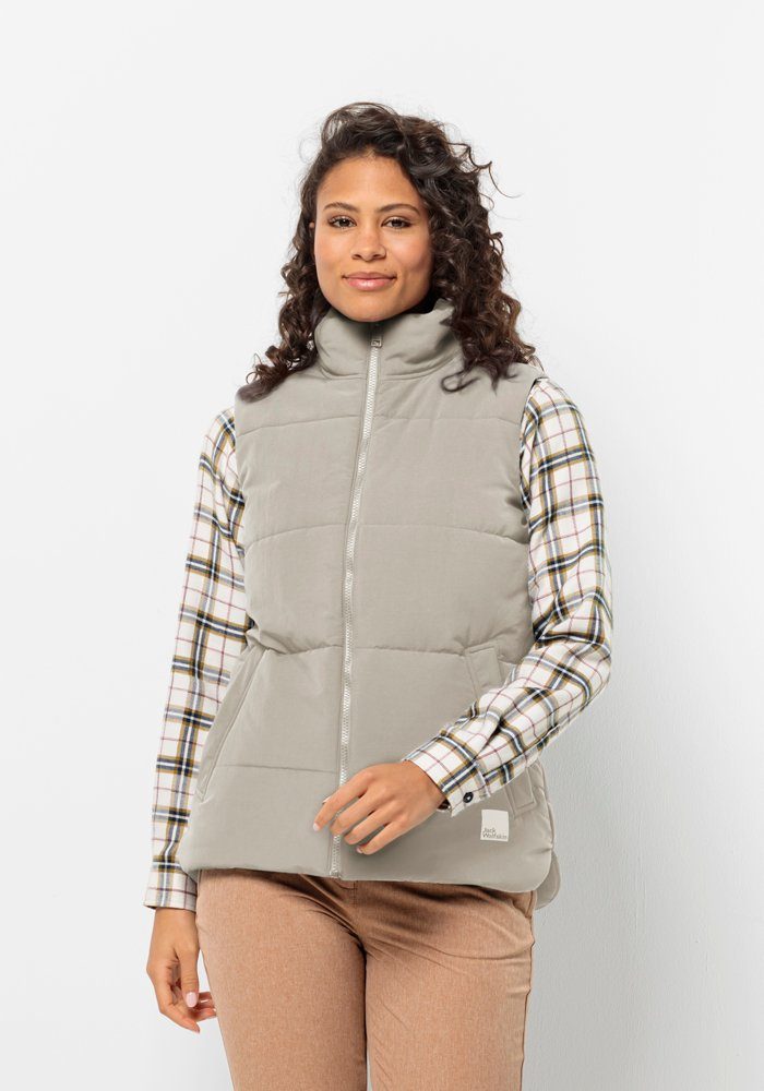 Funktionsweste VEST FROST dusty-grey Jack W WHITE Wolfskin