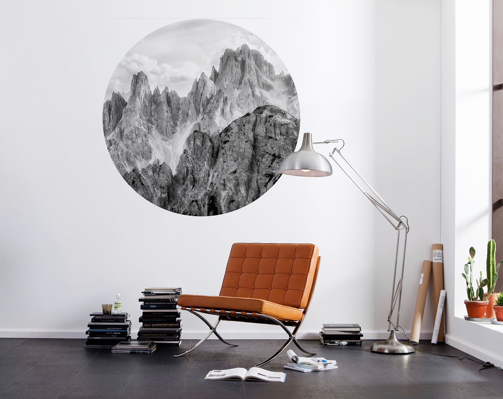 Komar Fototapete Vlies selbstklebend - Torres - Größe 125 x 125 cm, glatt, bedruckt, (1 St), Wohnzimmer, Schlafzimmer