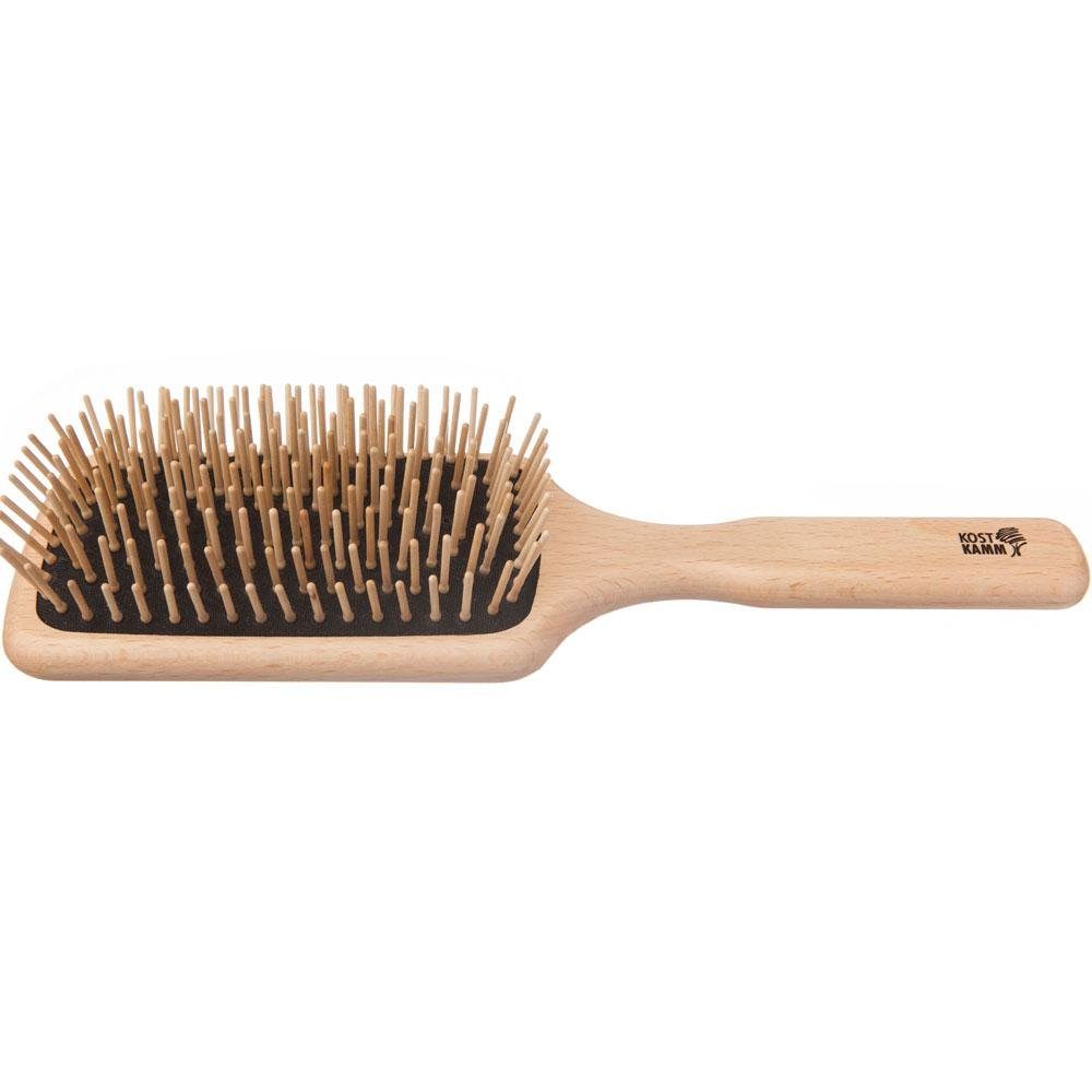 Kost Kamm Haarbürste Holzbürste Paddle-Brush, Stk