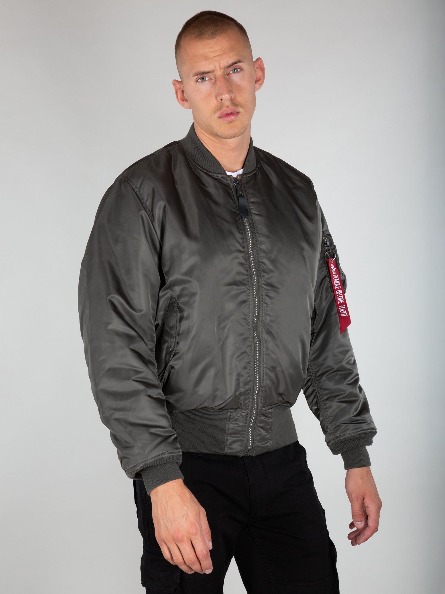 Bomberjacke Alpha MA-1 Jackets & rep.grey Industries Bomber Alpha Industries Flight Men - (HERITAGE)