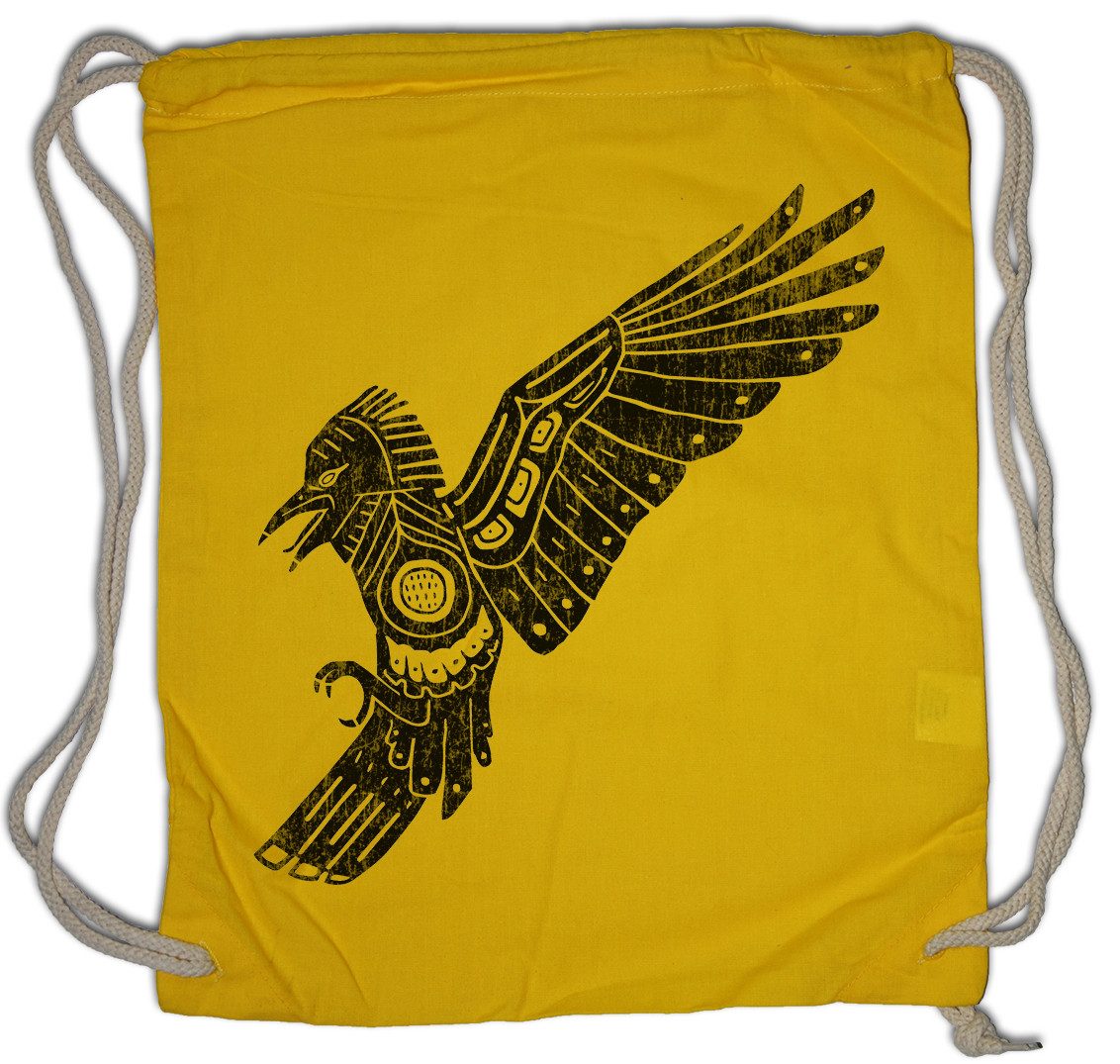 Turnbeutel Aztec Crow Turnbeutel Azteken Ureinwohner American Indian