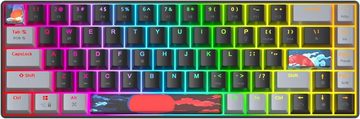 SOLIDEE RGB LED-Hintergrundbeleuchtung Gaming-Tastatur (Ultimatives Gaming-Erlebnis, Kompakte 65% Tastatur für FPS-Spieler)