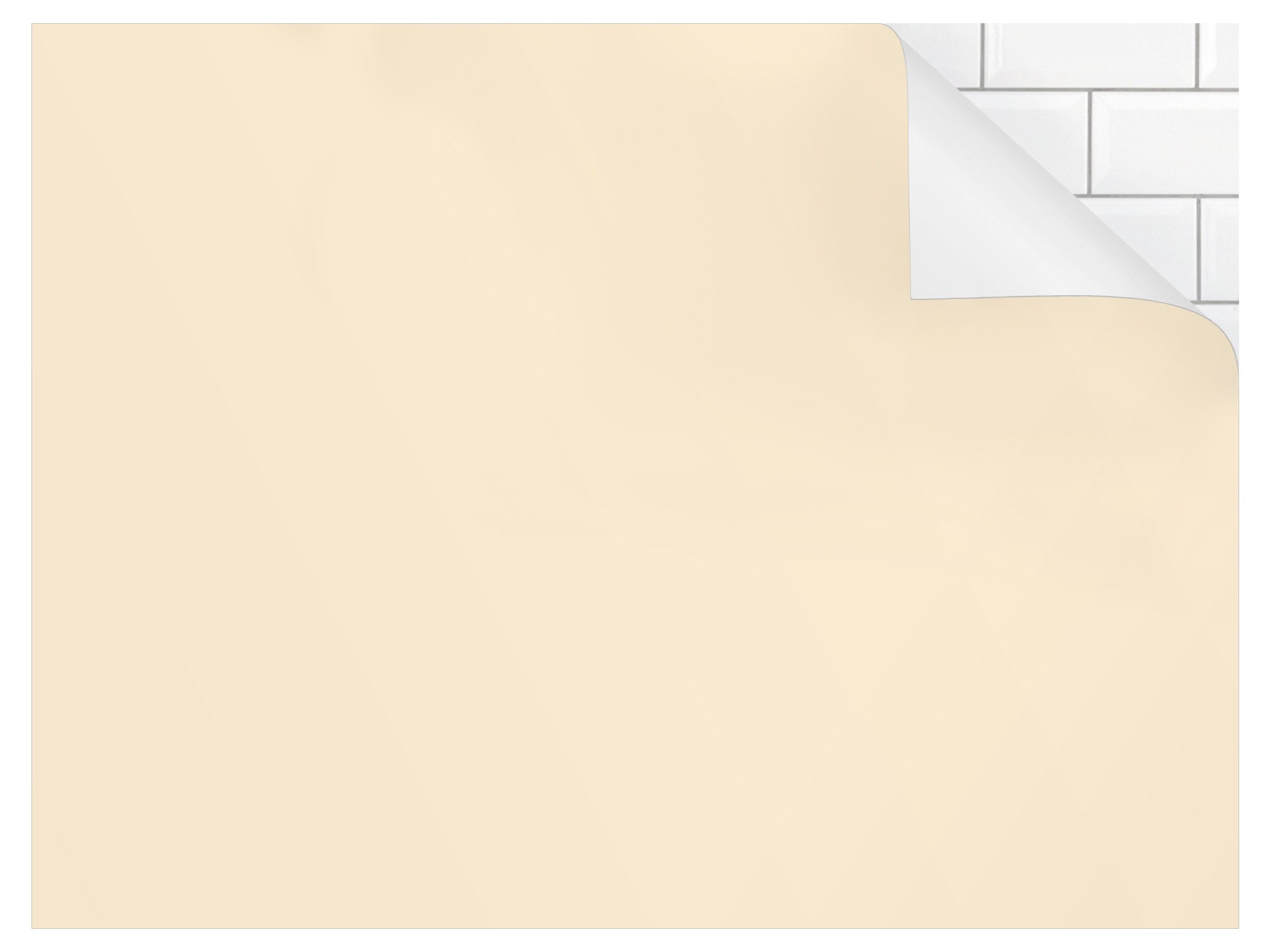 Bilderdepot24 Badrückwand beige fugenlose Wandverkleidung Bad Unifarben, (Hartfolie matt » Selbstklebend SMART 0,35 mm), wasserfestes Wandpaneel Crème