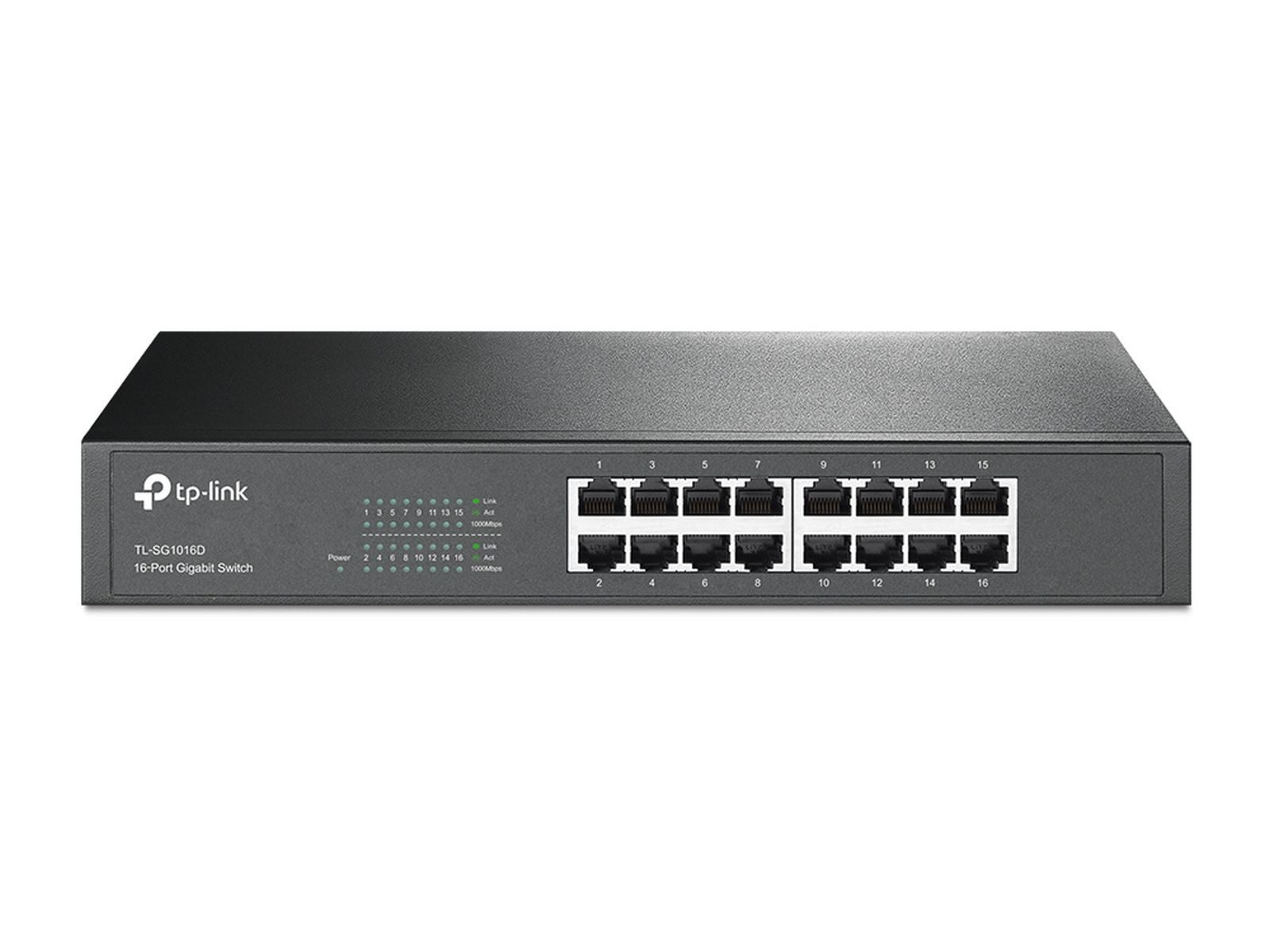 tp-link TL-SG1016D 16-Port Gigabit Switch Netzwerk-Switch