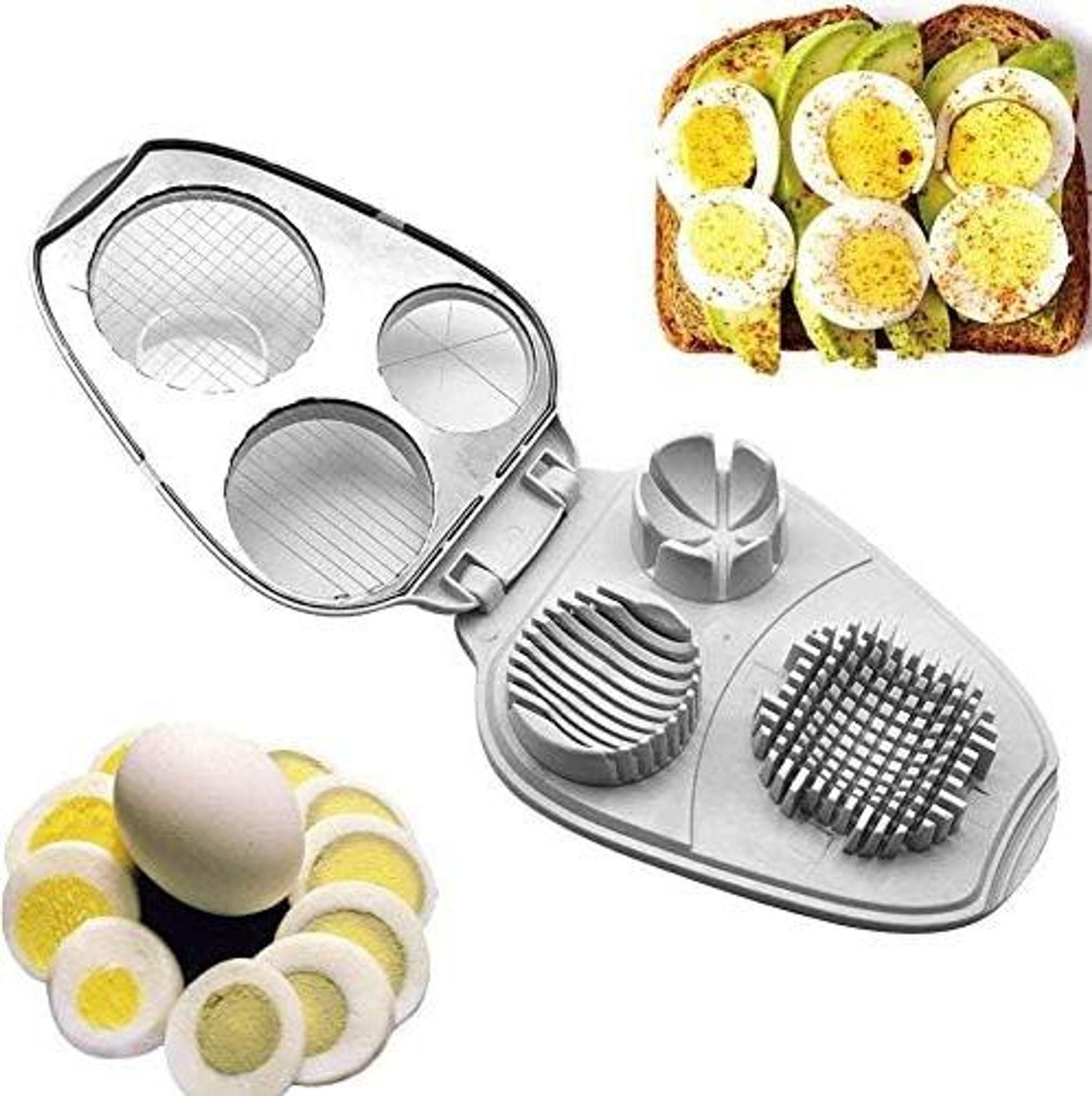 FELIXLEO Eierschneider 3in1 Eierschneider Pilzschneider Küchenhelfer Eier schneiden
