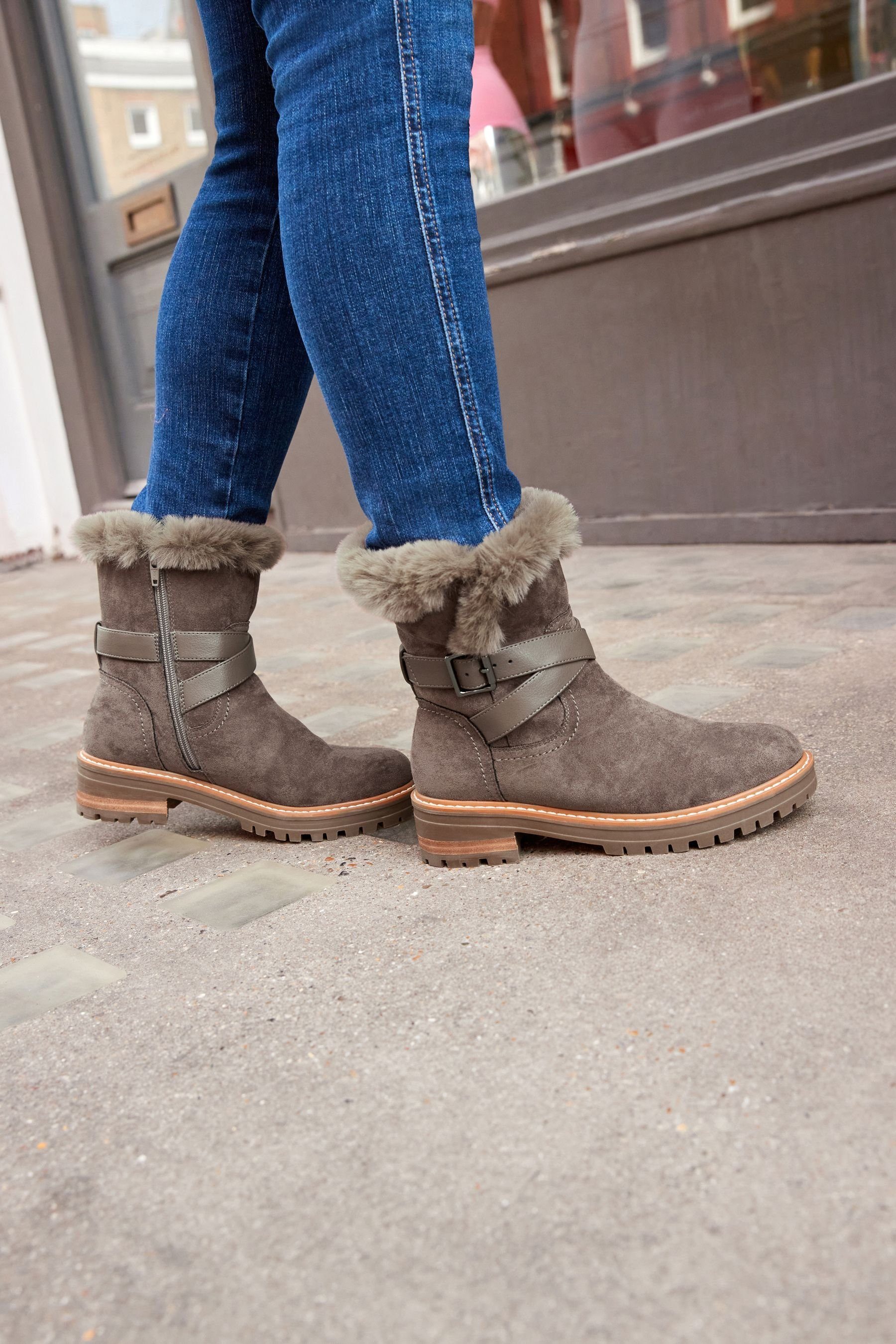 Next Grey (1-tlg) Chelseaboots