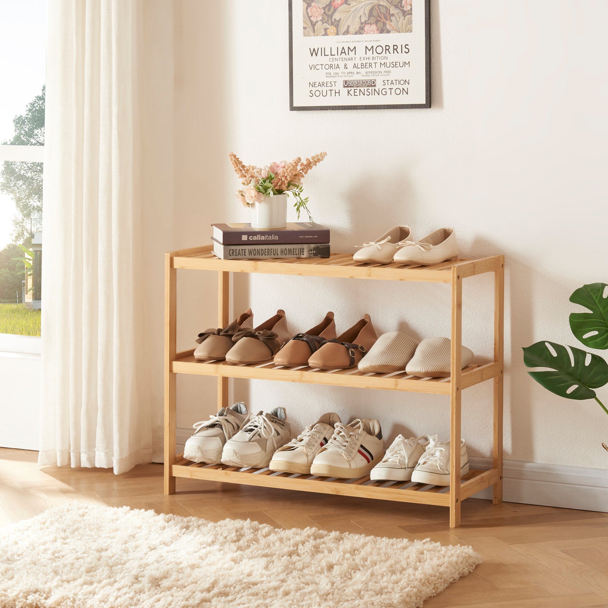 Schuhregal, »Dammfleth« en.casa Bambus-Schuhregal