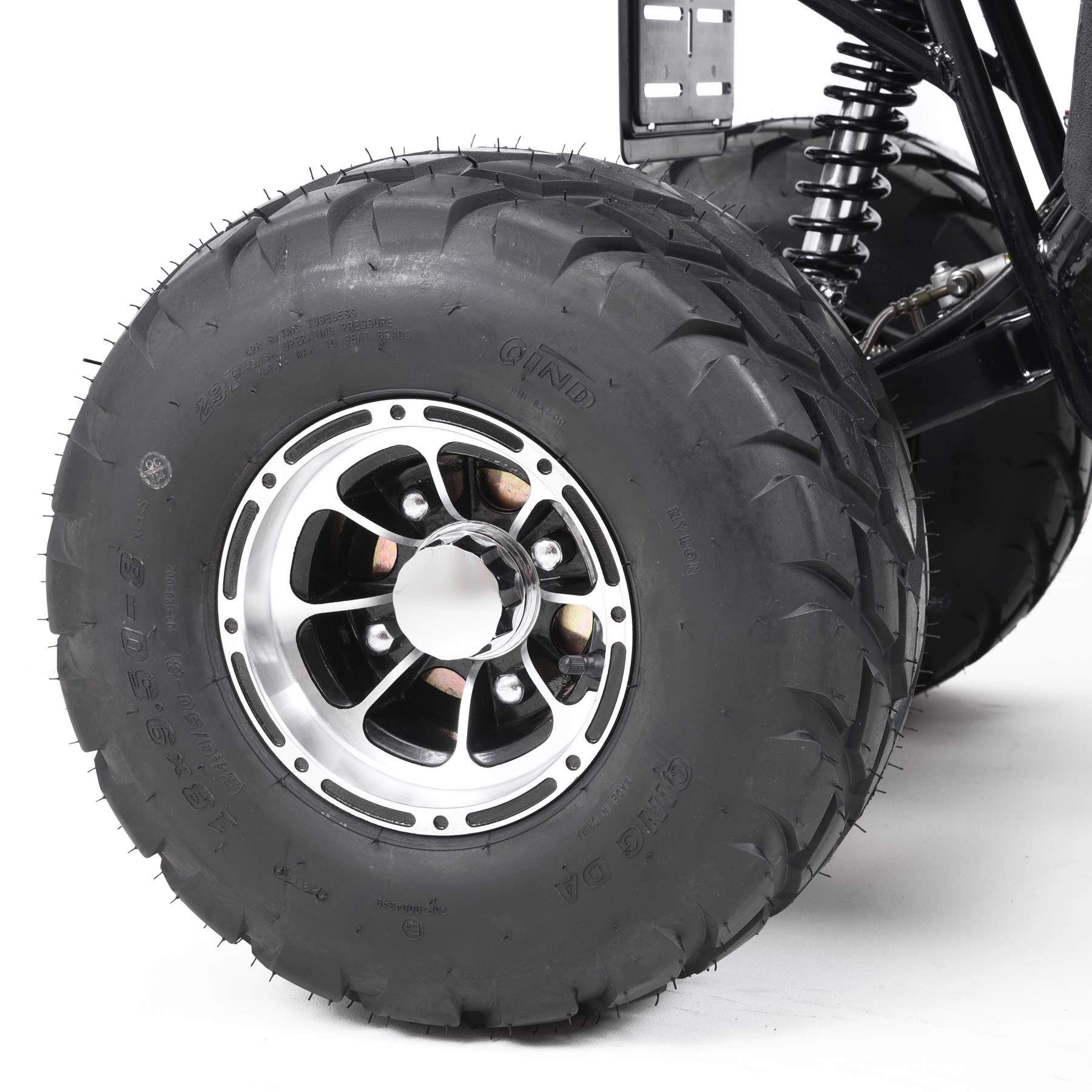 Hecht E-Quad mit Straßenzulassung 56155, 40 km/h, 1200W, 72V/20Ah Akku, 46km Reichweite, Anhängerkupplung