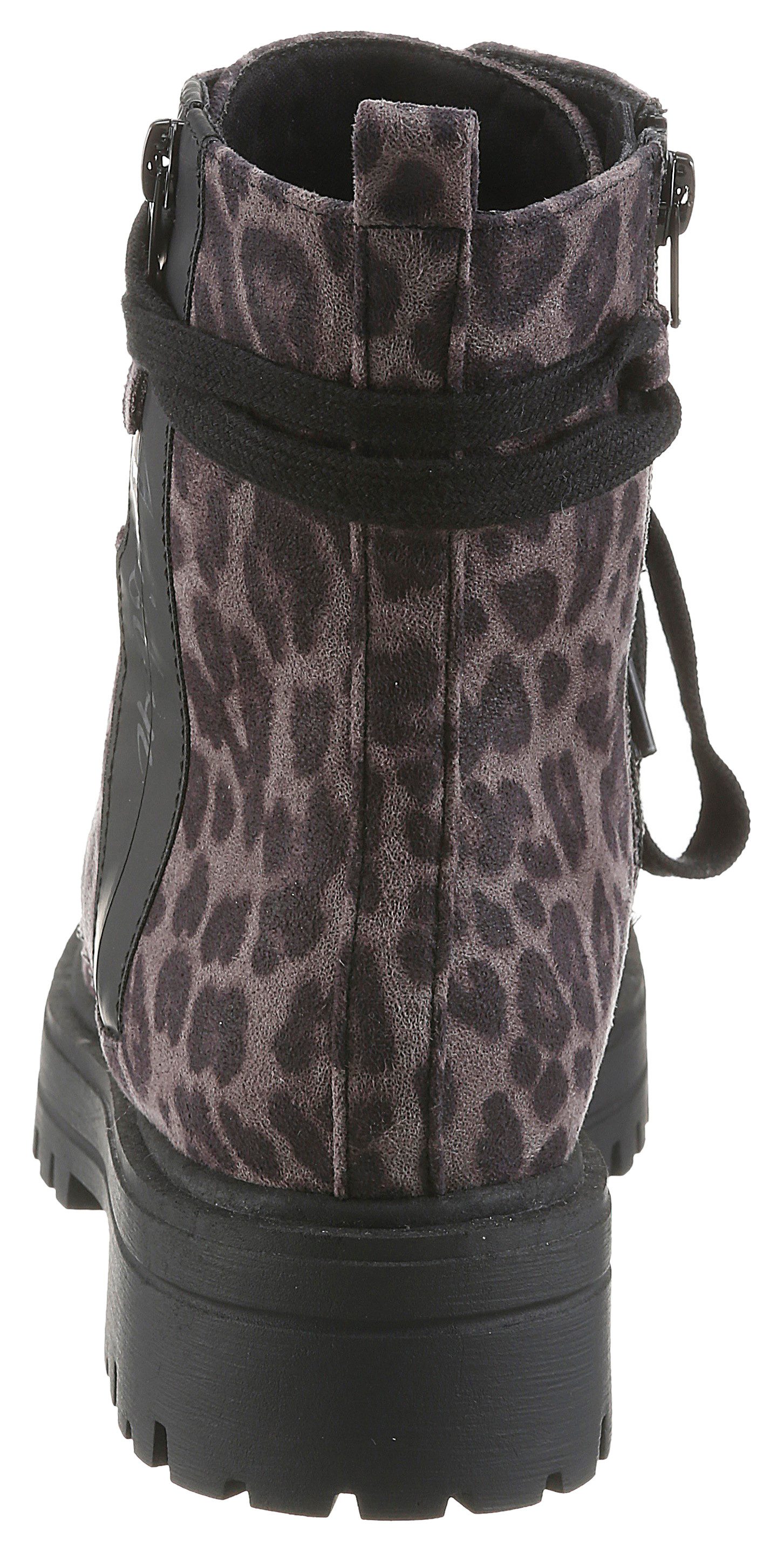 Aniston SHOES Schnürboots Ankle Boots mit Reißverschluss, im Animal Print - NEUE KOLLEKTION – Bild 4 von 5