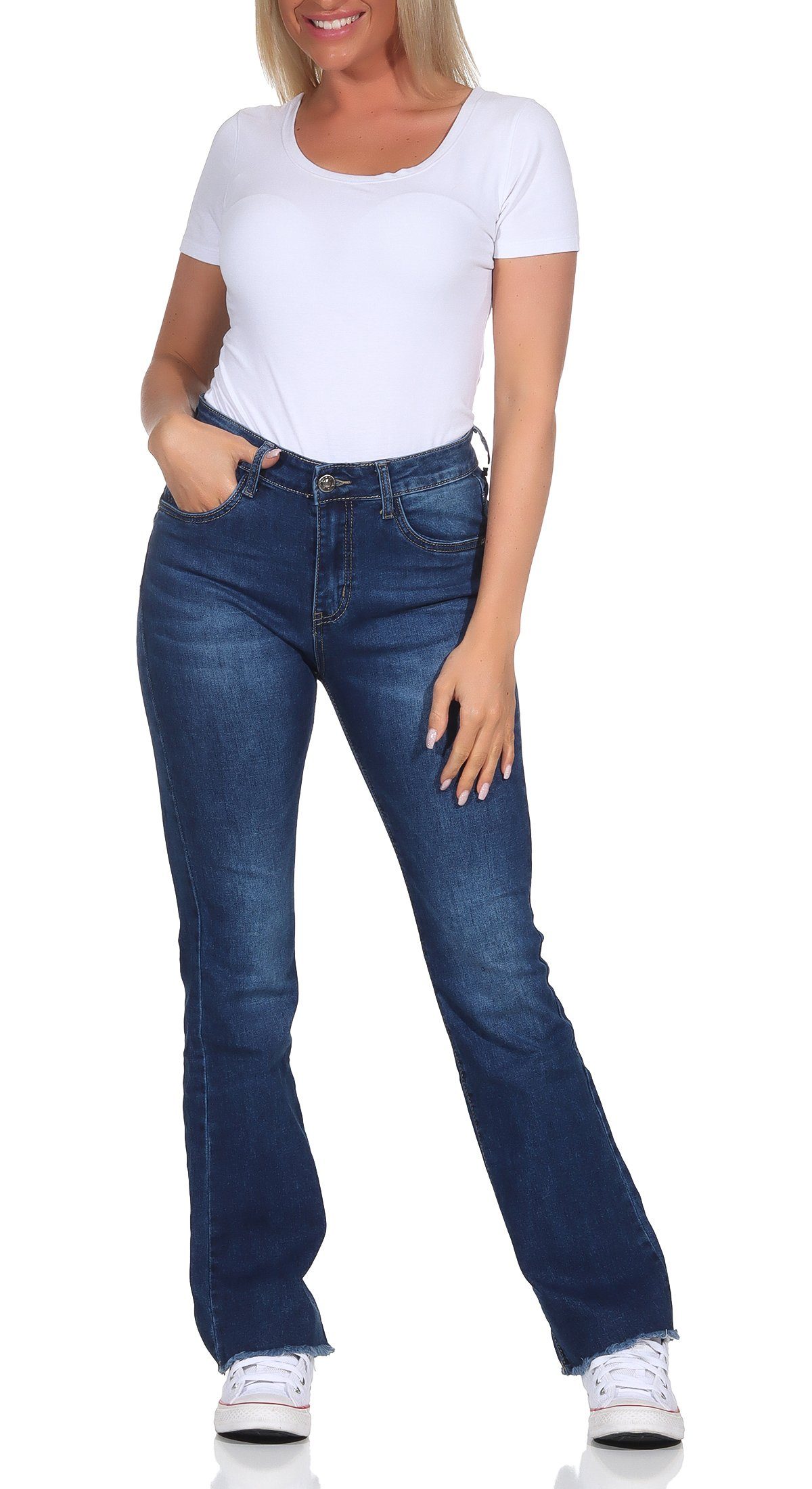 Karostar Schlagjeans Karostar Damenjeans 982 40 Blau 8920 günstig online kaufen