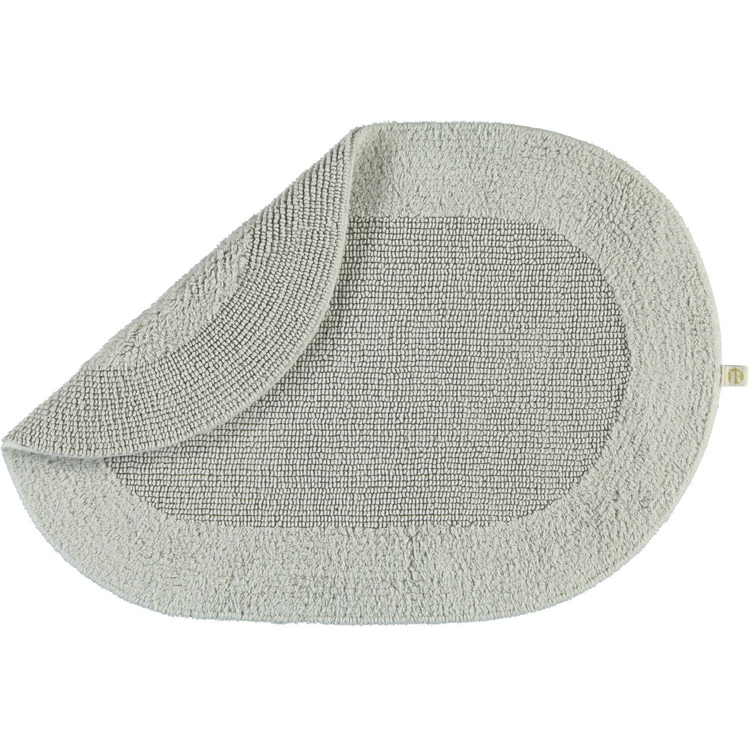 Rhomtuft Badematte Exquisit oval, 100% Baumwolle, oval, Wendemodell