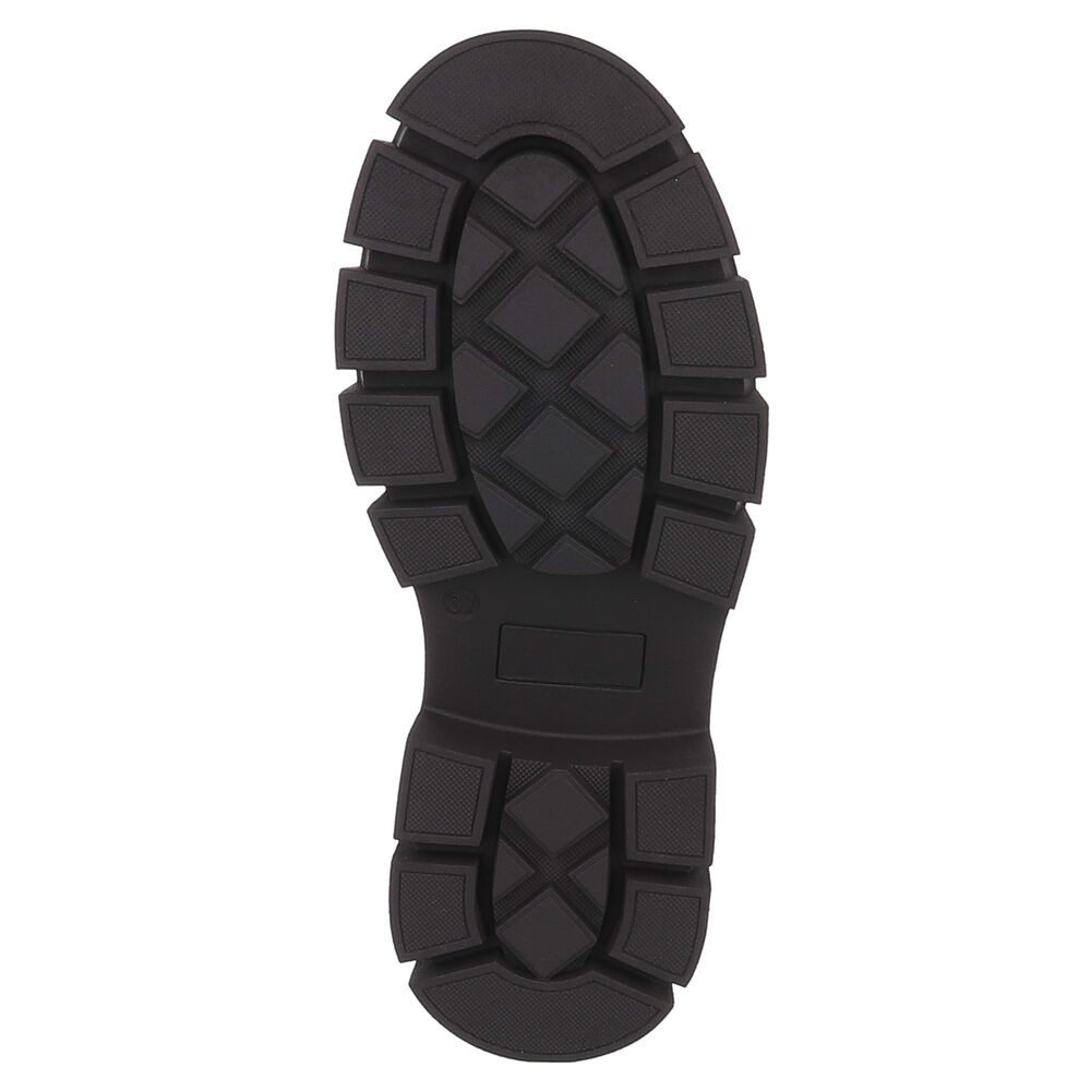 Ital-Design Trendige Chelsea Boots mit markanter Sohle für Damen Plateaustiefelette (90152885) Blockabsatz Stiefeletten in Schwarz