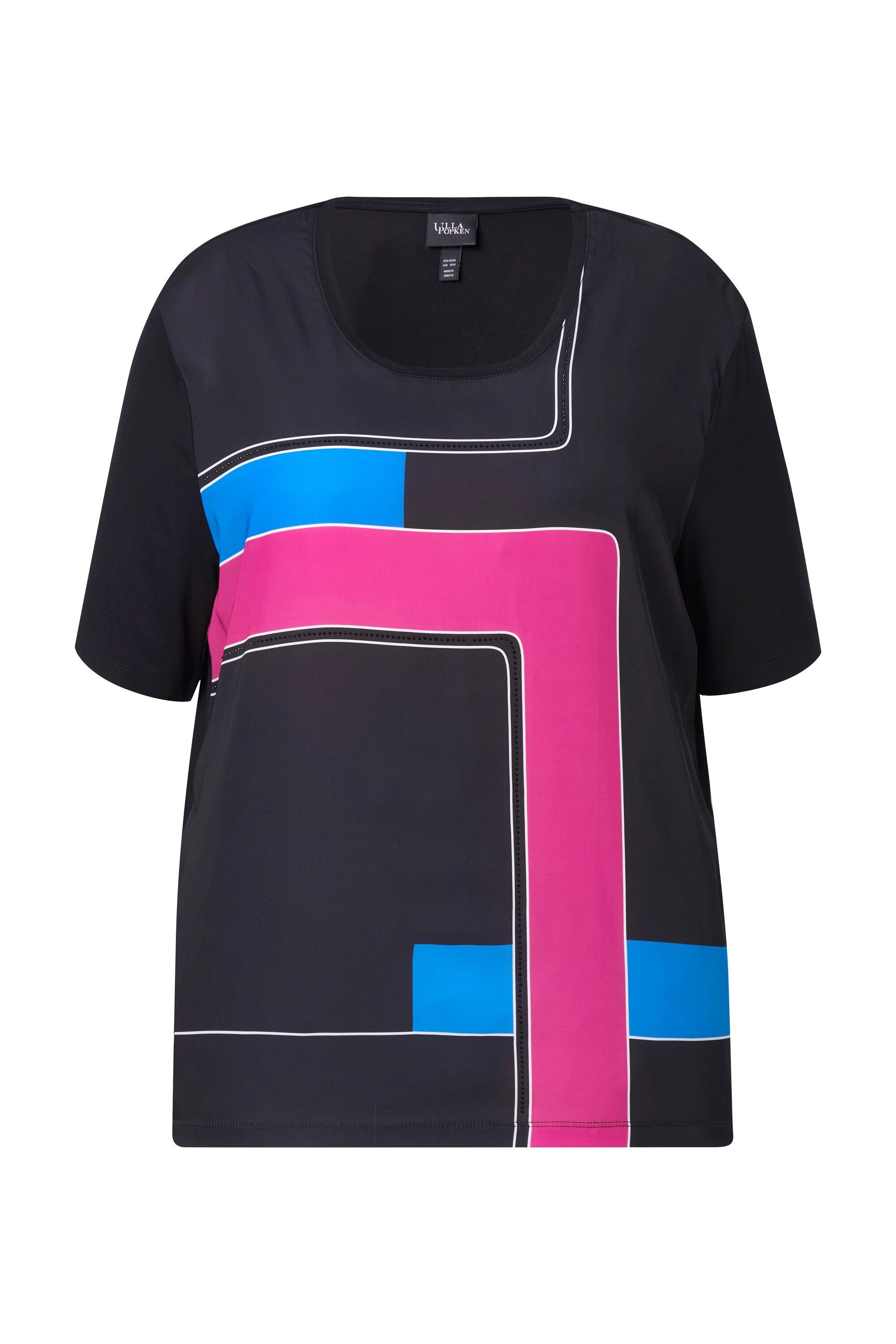 Ulla Popken T-Shirt Shirt Satinfront Classic günstig online kaufen