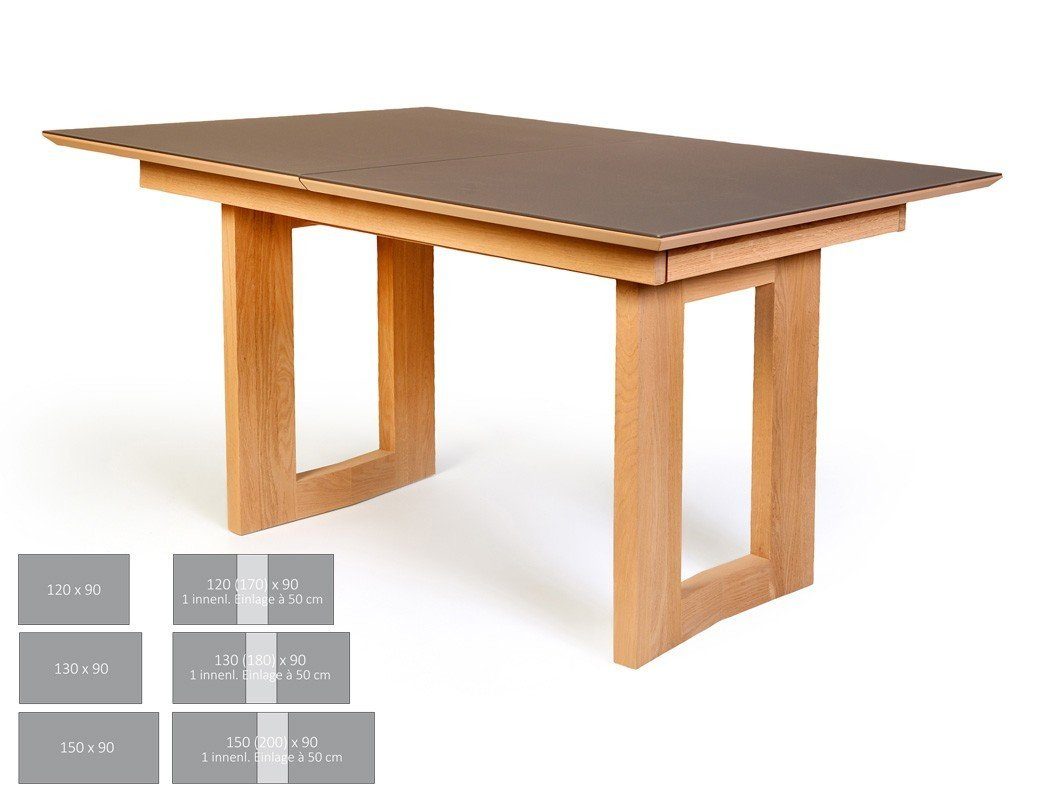 Kaja expendio + 120(170)x90 cm Vidrio, 7-tlg), mit Kosta Spar-Set, Tisch Essgruppe Glasauflage Kernbuche Stühle fango Tischgruppe, (komplette