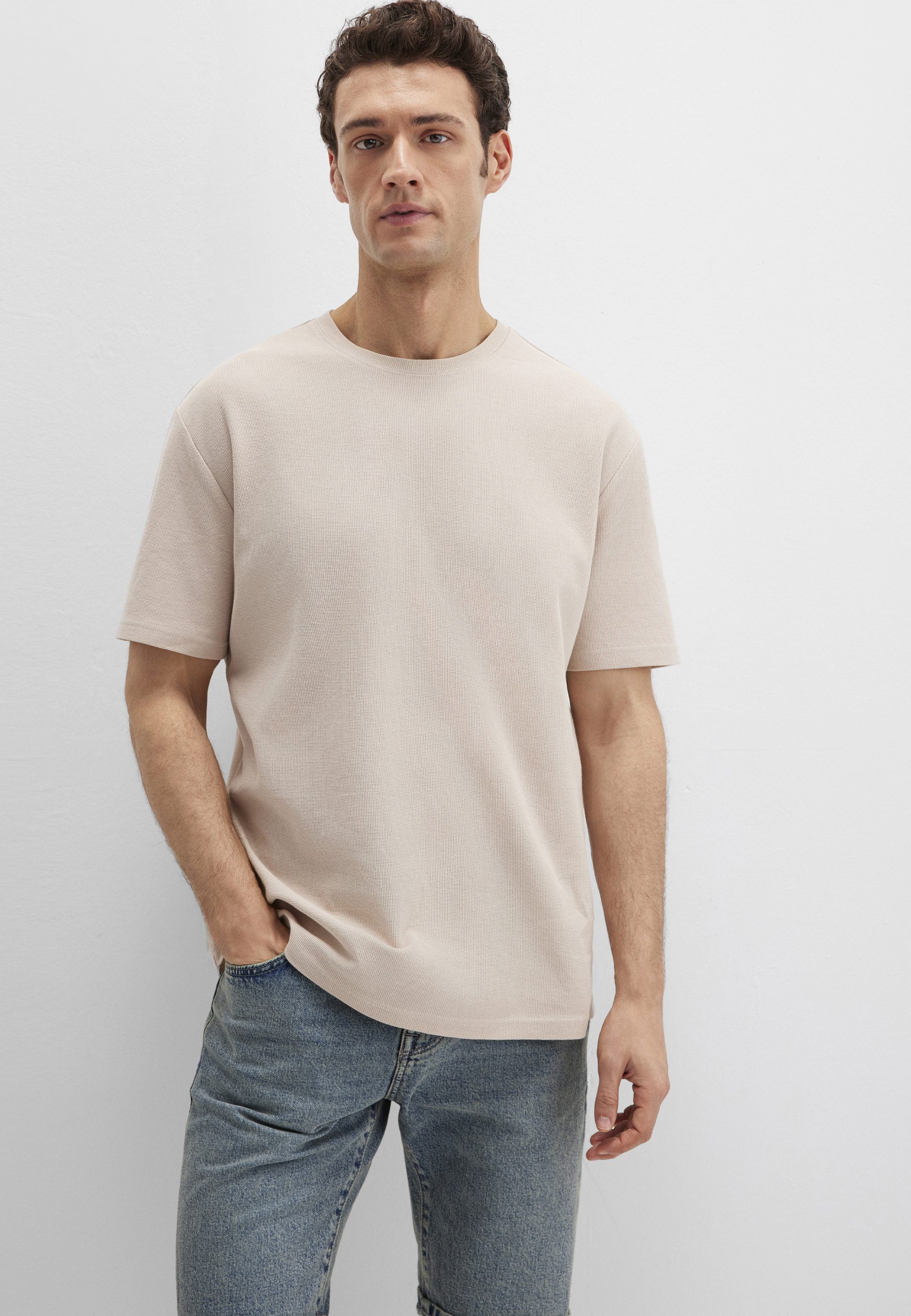 Mavi T-Shirt SHORT SLEEVE TEE Strukturiertes T-Shirt