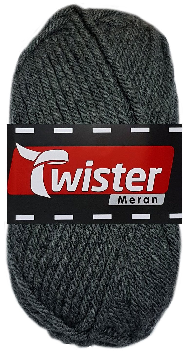Kurtenbach 100 Gramm Twister Meran aus 100 % Polyacryl 19 Anthrazit Bastelgarn