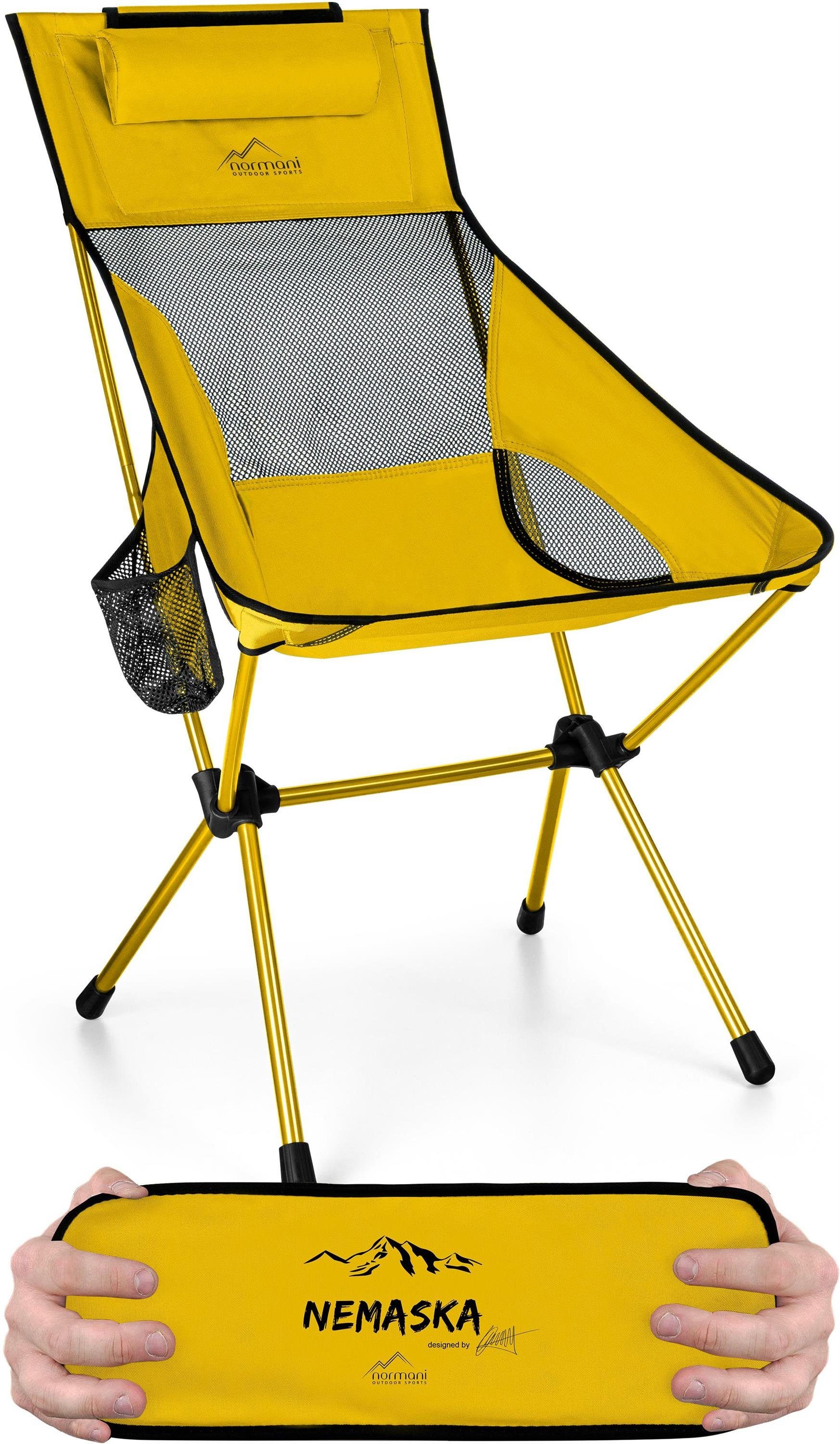 normani Campingstuhl Campingstuhl Nemaska, Ultraleichter XXL Outdoorstuhl Klappstuhl - Belastbarkeit: 150 kg