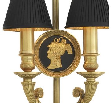 Casa Padrino Wandleuchte Designer Luxus Wandleuchten 2er Set Antik Gold - Hotel Möbel