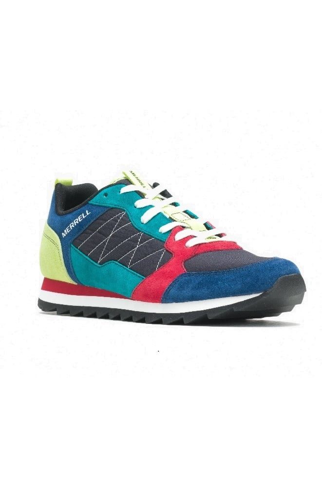 Alpine Retro (Mesh) poseidonblau/limegrün Herren Sneaker