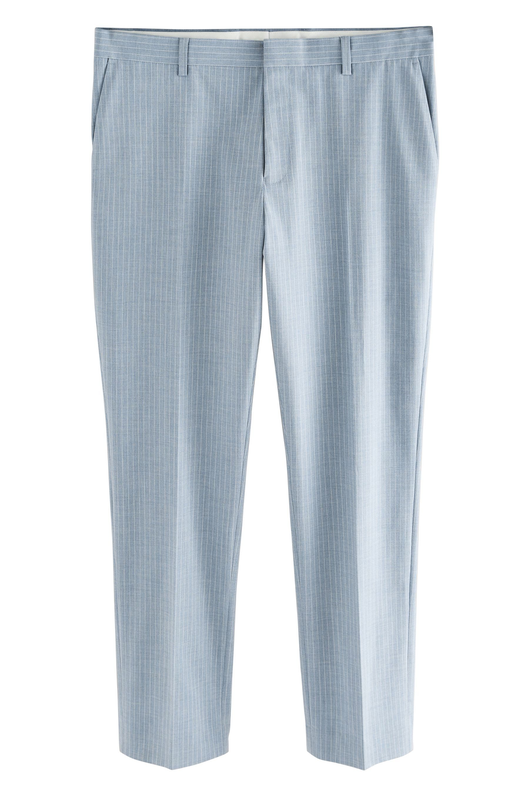 Next Anzughose Gestreifte Anzughose, Slim Fit (1-tlg)
