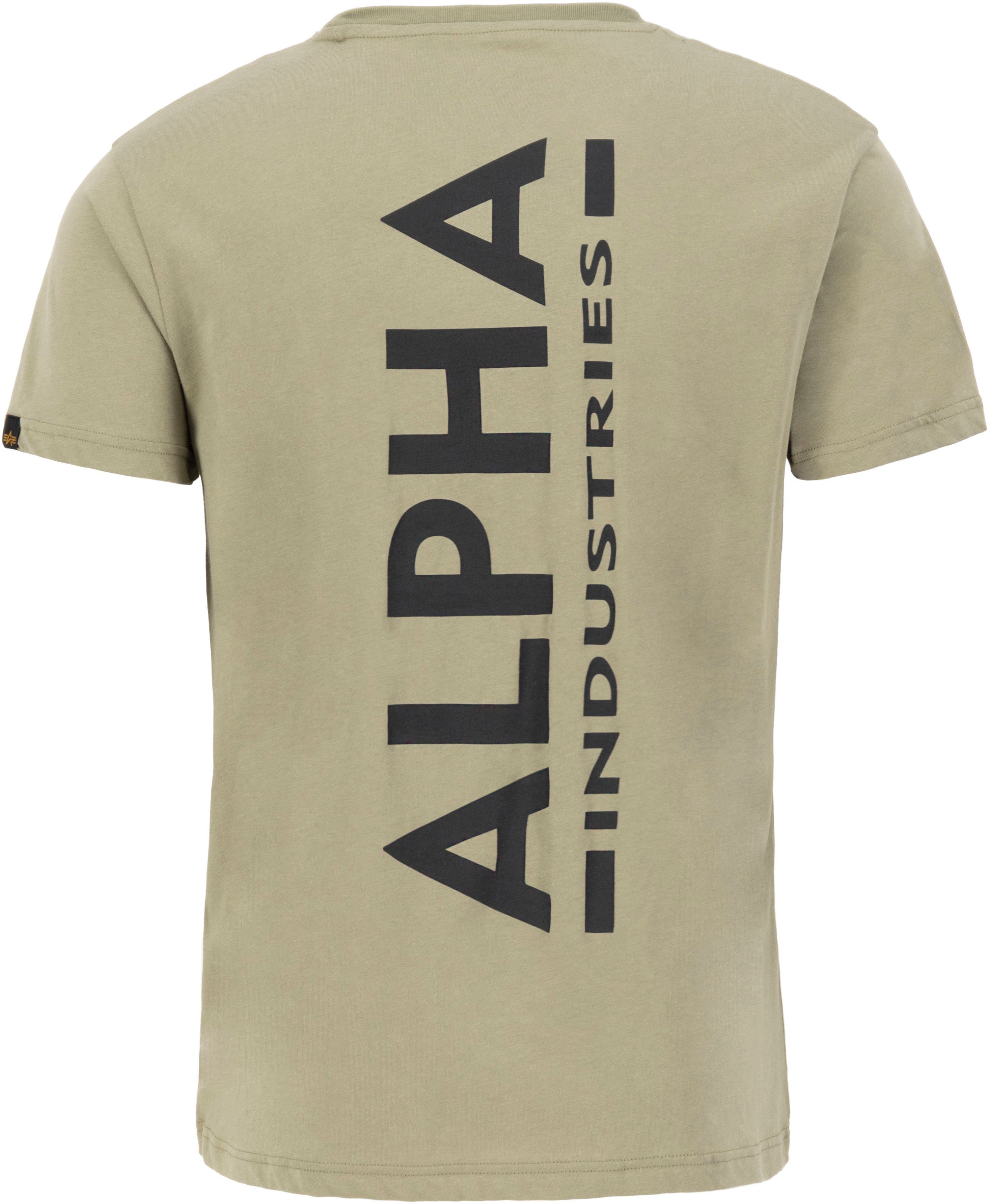 Alpha olive T Industries Rundhalsshirt Backprint