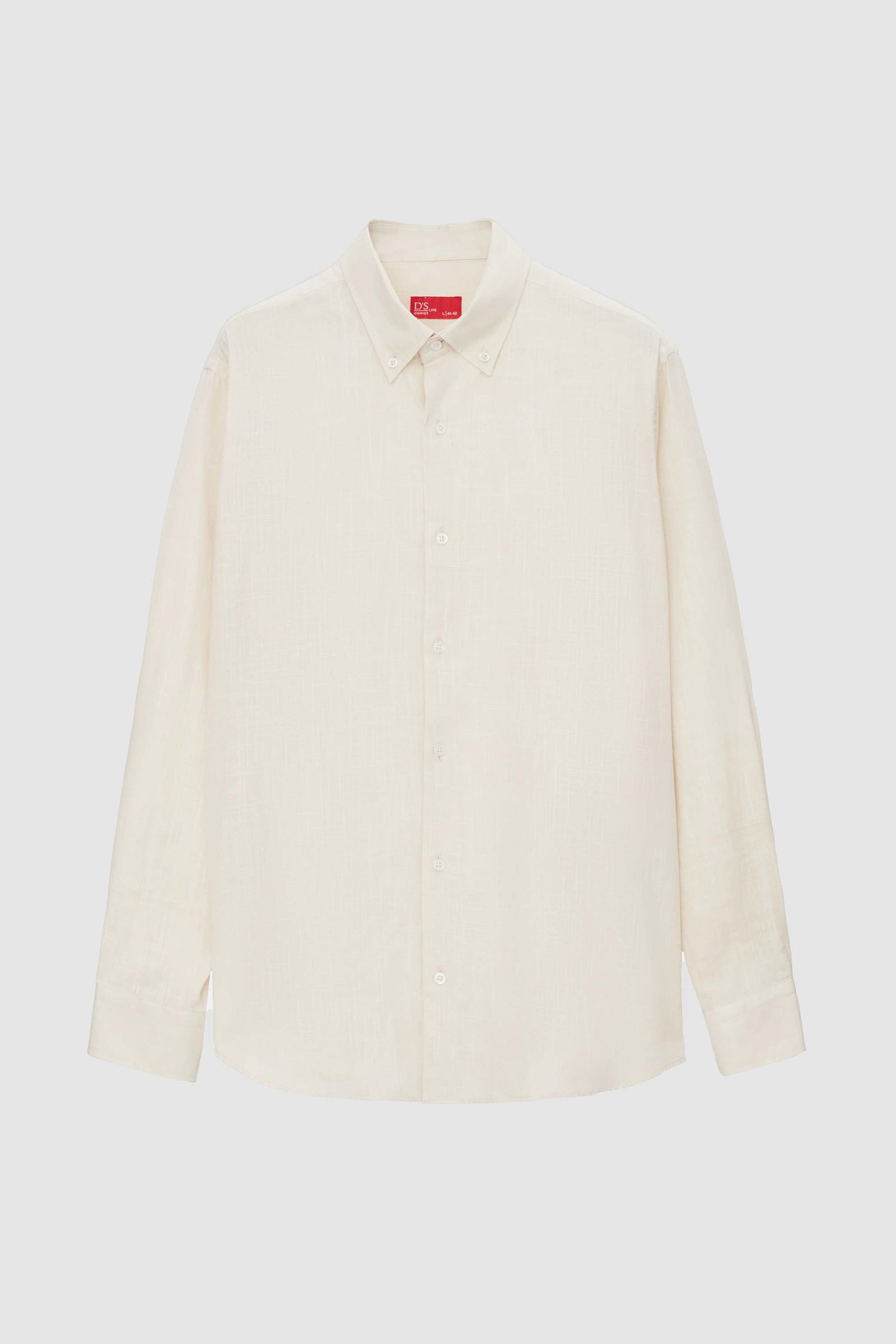 D'S DAMAT Leinenhemd Ds Damat Comfort Button-Down-Kragen Entspannter Schnitt Leinenoptik 10