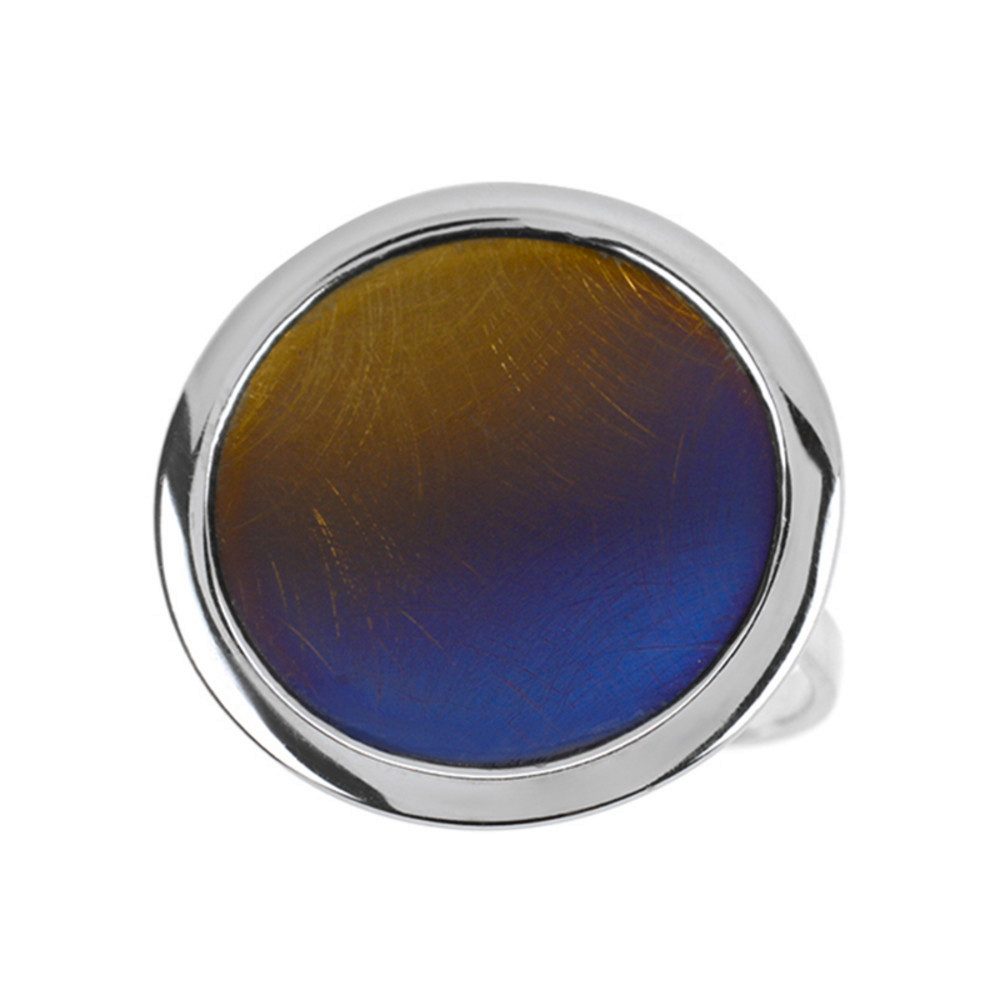 Cavill Fingerring Cavill Titanring Herren blau-gold, 925 Sterling Silber, massiv (1-tlg)