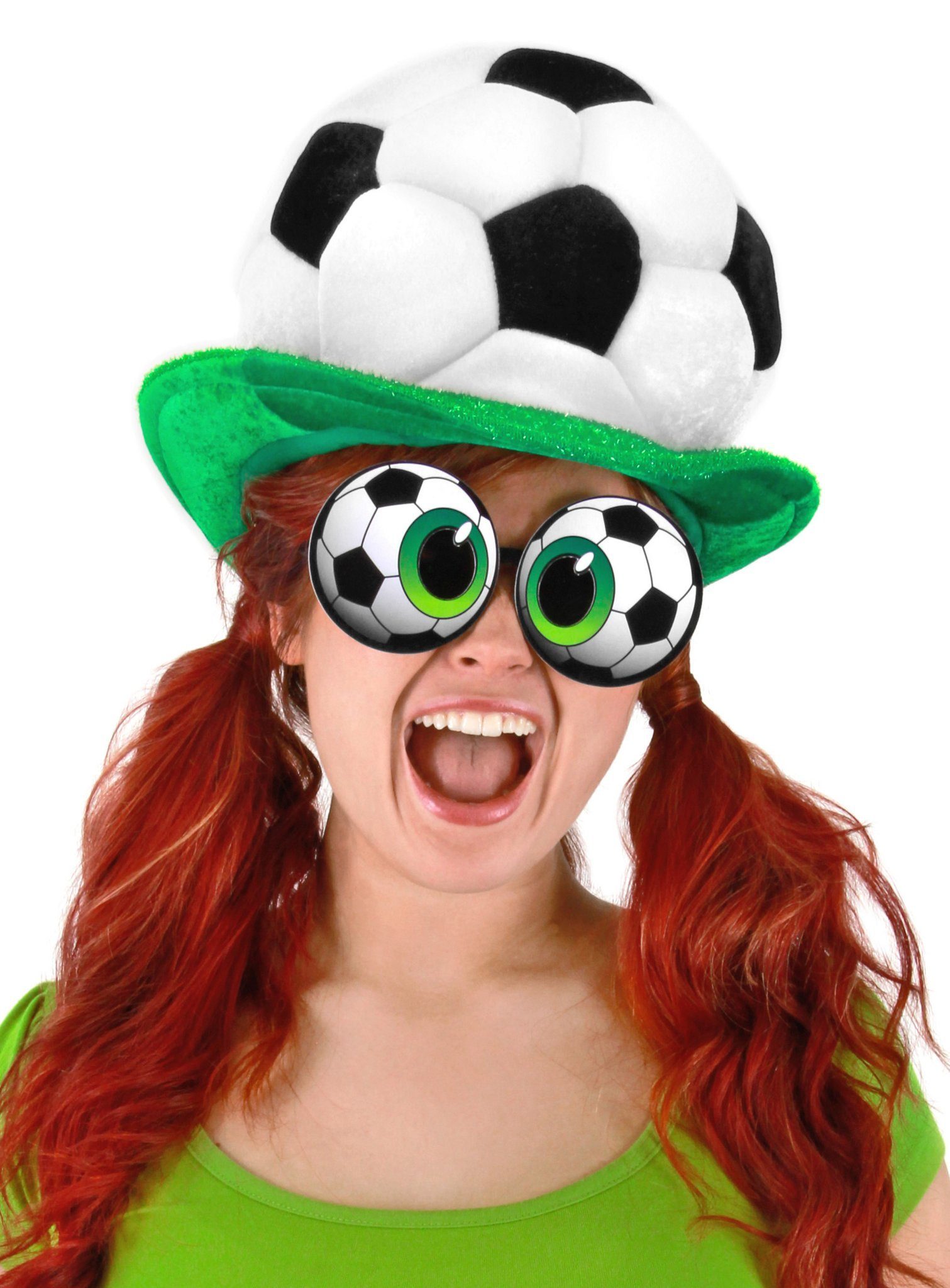Elope Kostüm Fußballhut, Kugelrunde Kopfbedeckung für Fußball-Verrückte