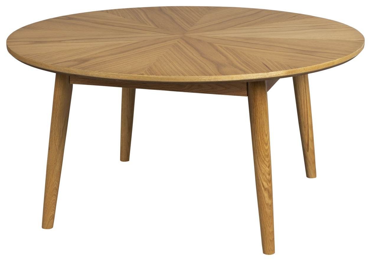 Couchtisch Couchtisch FABIO NATURAL Ø 80 Eiche furniert lackiert